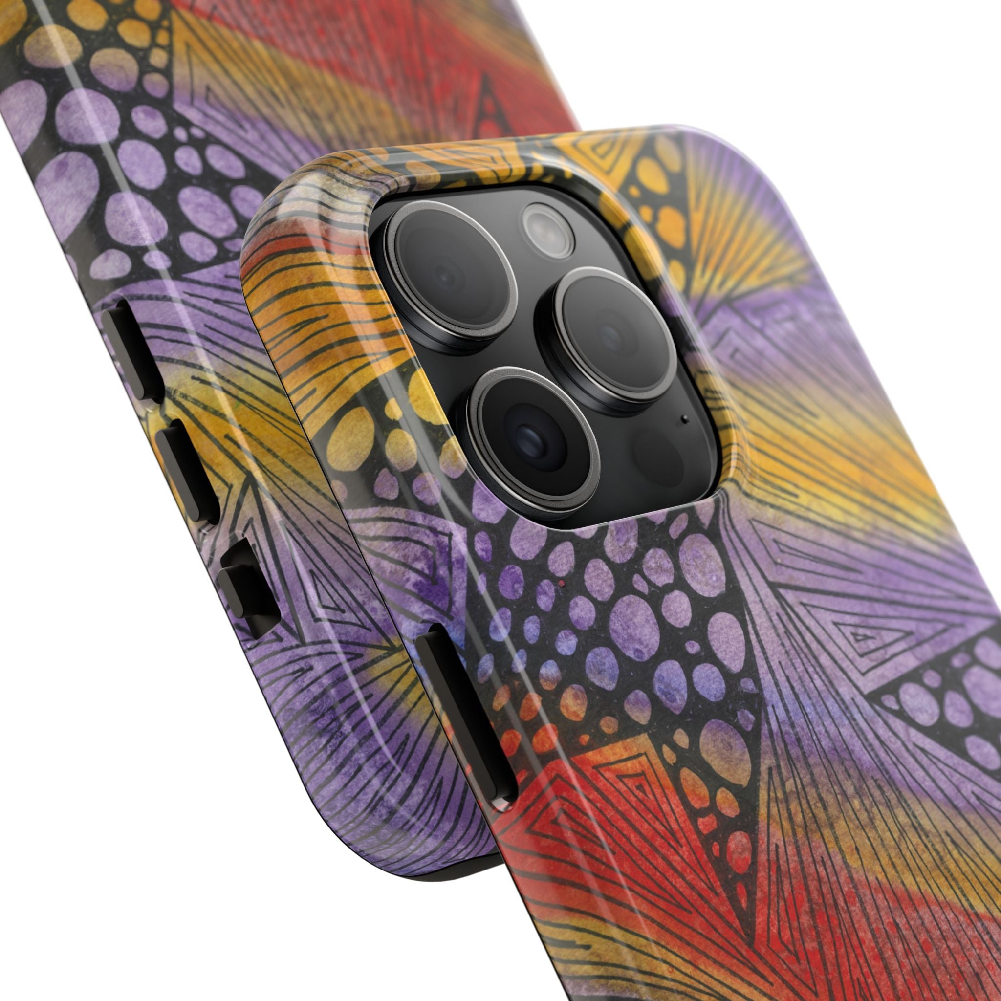 Tough Phone Case - All iPhones and Samsung Galaxys - Exciting Abstract Design #82 Fighting Delusions