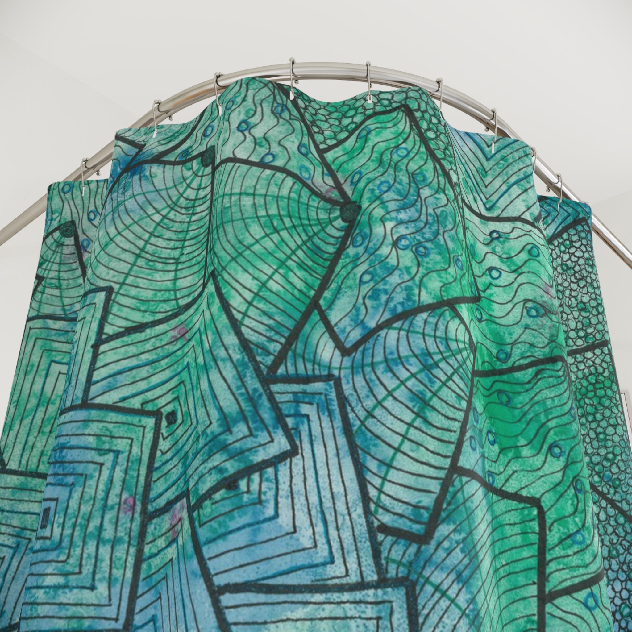 Beautiful Shower Curtains to Refresh Your Bathroom. Colourful Abstract Designs. Perfect For Your Bathroom or Special House-Warming Gift #65 And The AnswerIs