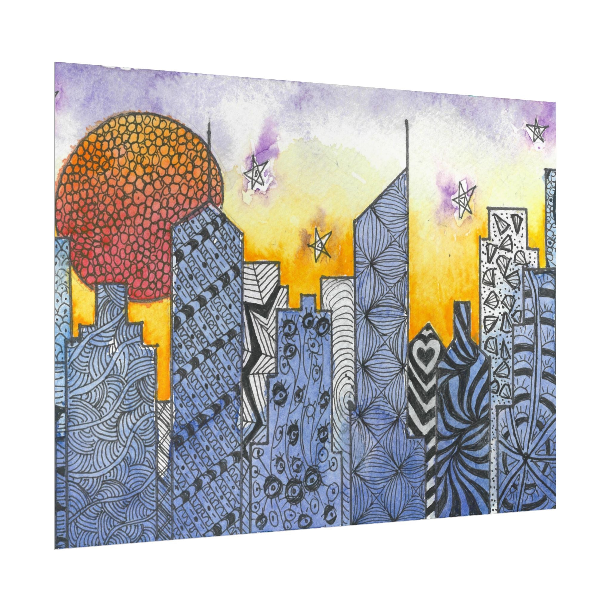 Large Colourful Wall Art, Posters & Prints, For Office, Bedroom or Living Room, or Special Gift #5 In The Shadows