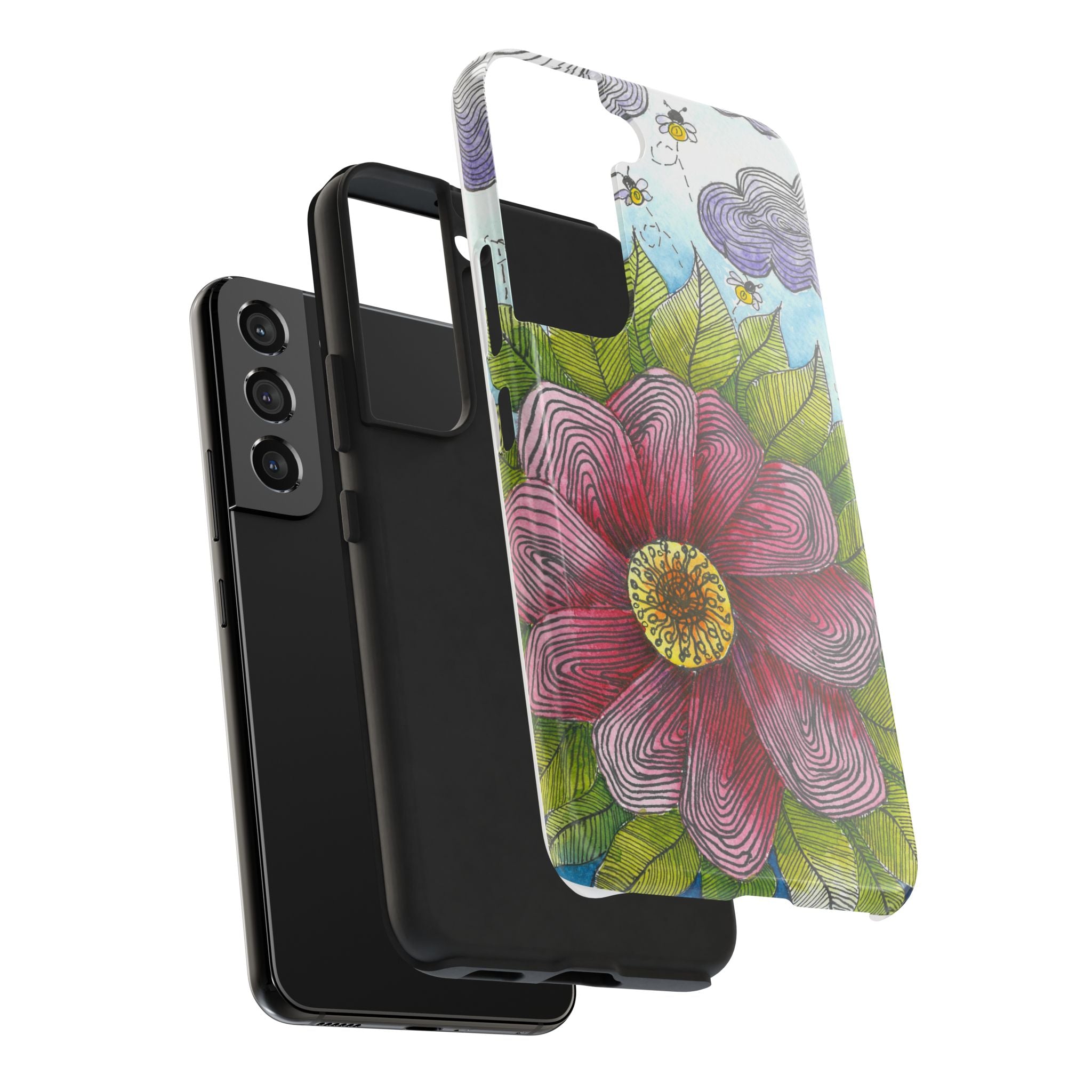 Tough Phone Case - All iPhones and Samsung Galaxys - Exciting Abstract Design  #4 Bloom'n