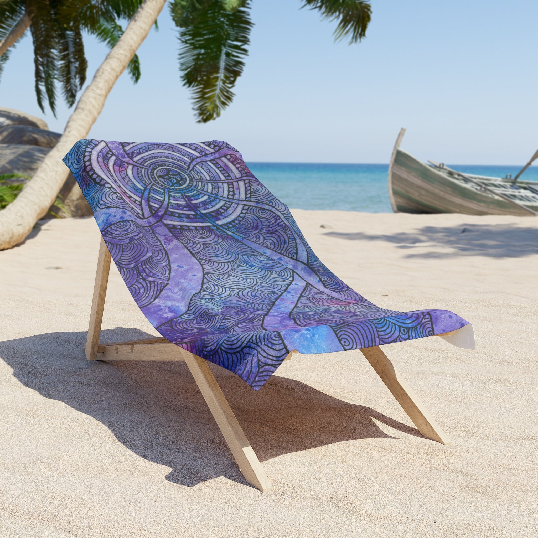 Colourful Abstract Beach Towels, Cotton Loop backing for Durability, 2 Sizes.  For Family and friends or a Special Gift #56 The Way Home