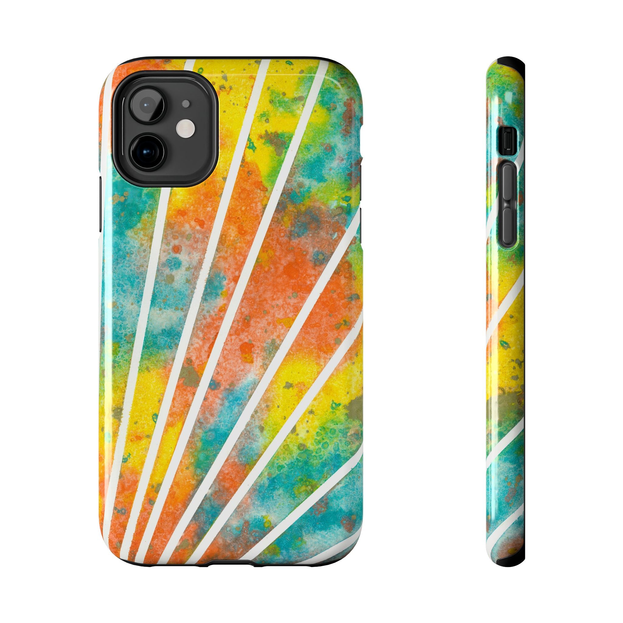 Tough Phone Case - All iPhones and Samsung Galaxys - Exciting Abstract Design #101 Your Energy Radiates