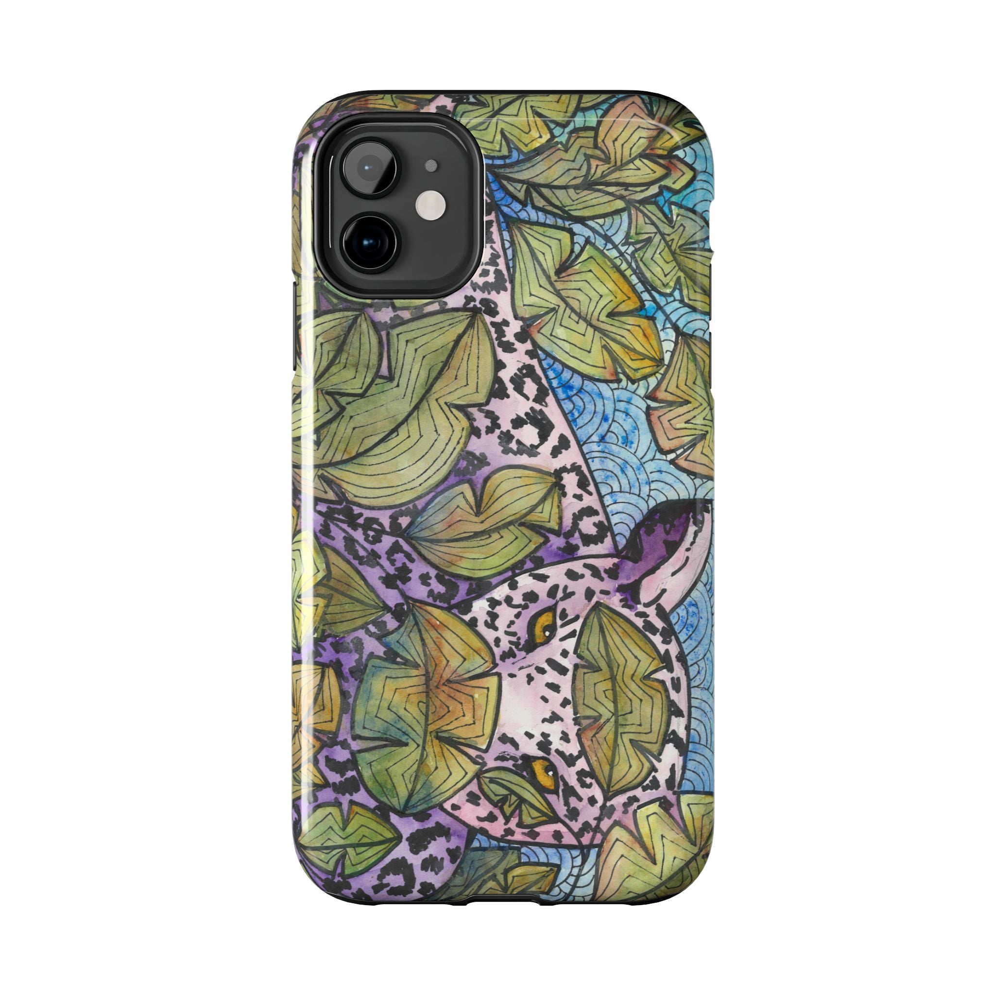 Tough Phone Case - All iPhones and Samsung Galaxys - Exciting Abstract Design #76 Purrfect Blend