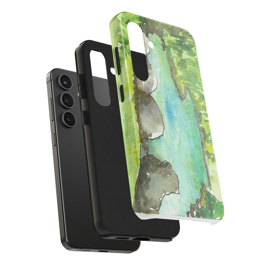Tough Phone Case - All iPhones and Samsung Galaxys - Exciting Abstract Design #88 Tara River - Montenegro