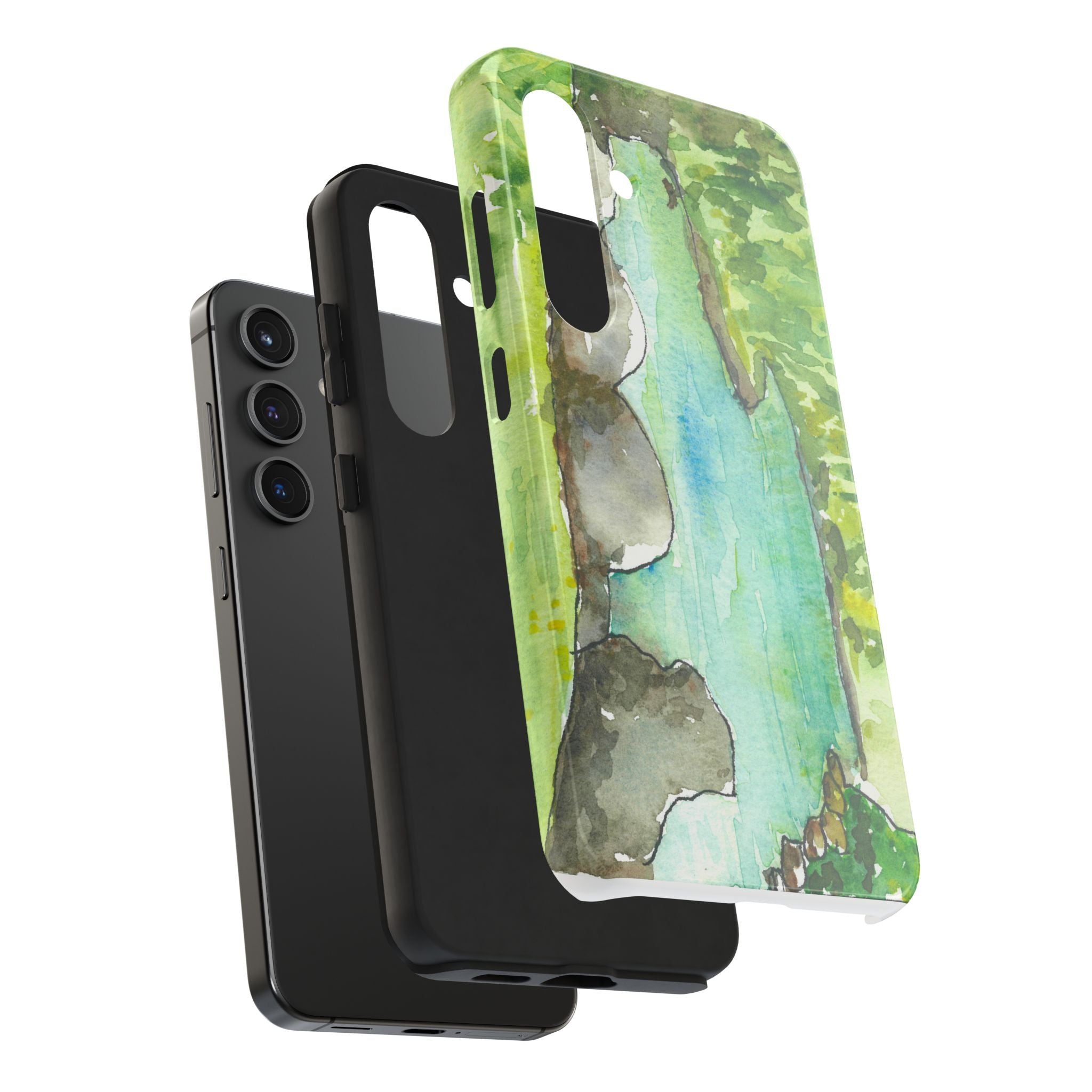 Tough Phone Case - All iPhones and Samsung Galaxys - Exciting Abstract Design #88 Tara River - Montenegro