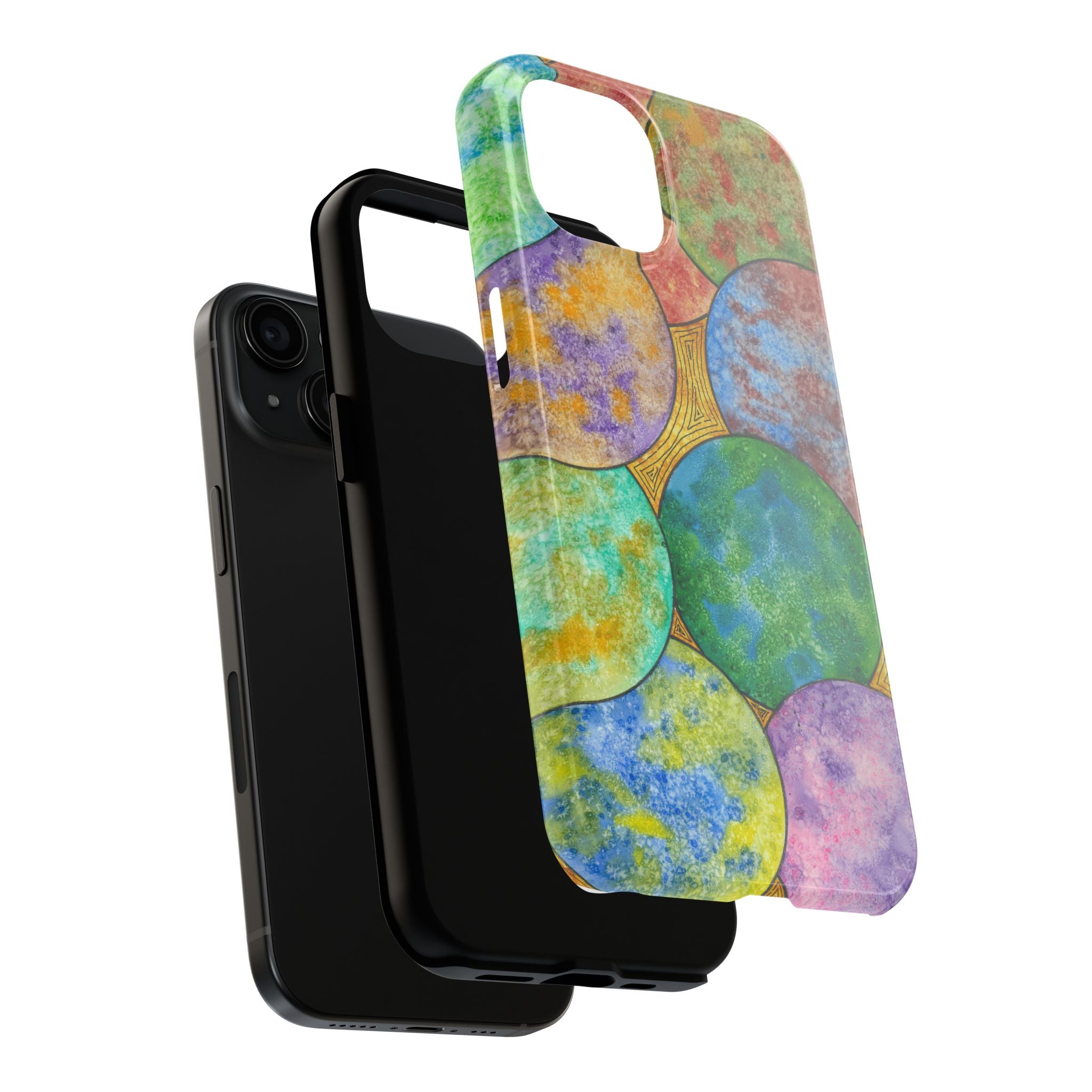 Tough Phone Case - All iPhones and Samsung Galaxys - Exciting Abstract Design #61 Worlds Apart