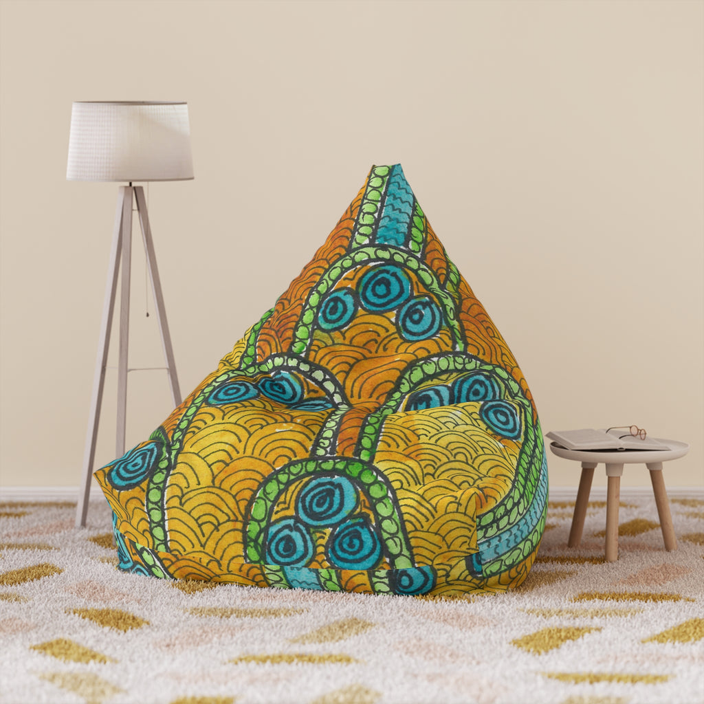 Bean Bag Chair Covers For Indoor & Outdoor - 2 Sizes - Exciting Abstract Design #87 Belgrade Impressions - Serbia