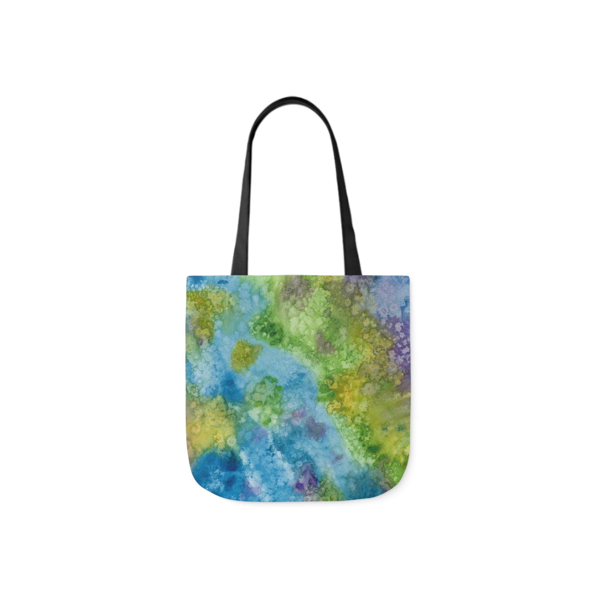 Canvas Tote Bags, Colourful Abstract Designs, 5-Color Straps, 3 Sizes.  For Family and friends or a Special Gift #60 Happy Holidays