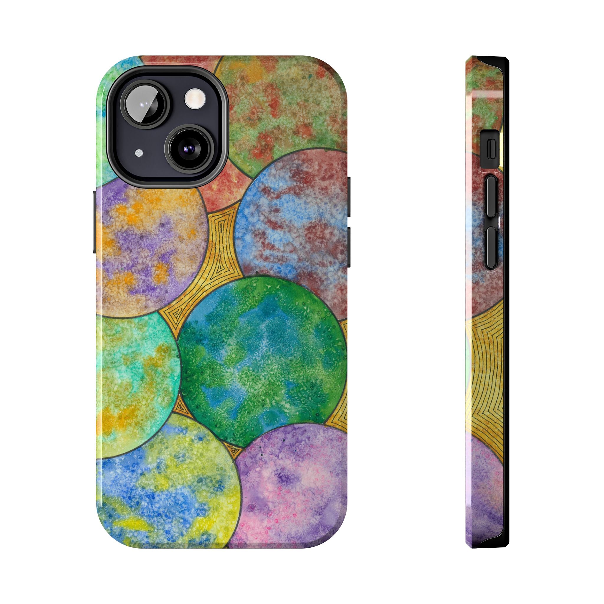 Tough Phone Case - All iPhones and Samsung Galaxys - Exciting Abstract Design #61 Worlds Apart