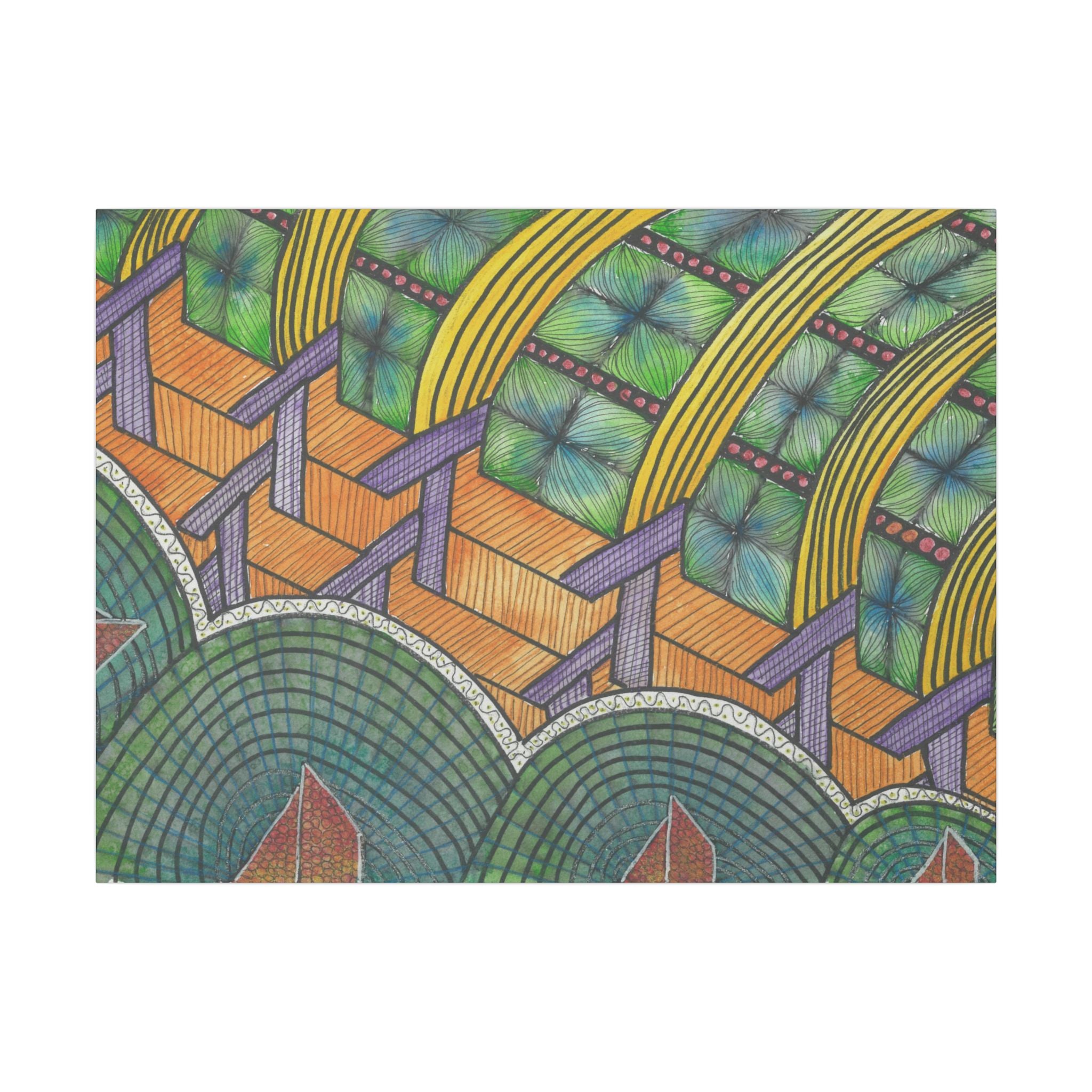 Large Colourful Wall Art, Canvas Prints, For Office, Bedroom or Living Room, or Special Gift #31 T'Eye Land