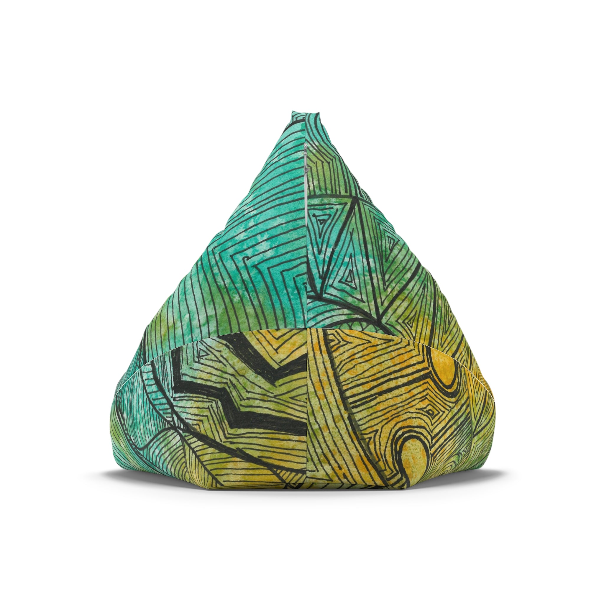 Bean Bag Chair Covers For Indoor & Outdoor - 2 Sizes - Exciting Abstract Design #27 Come What May