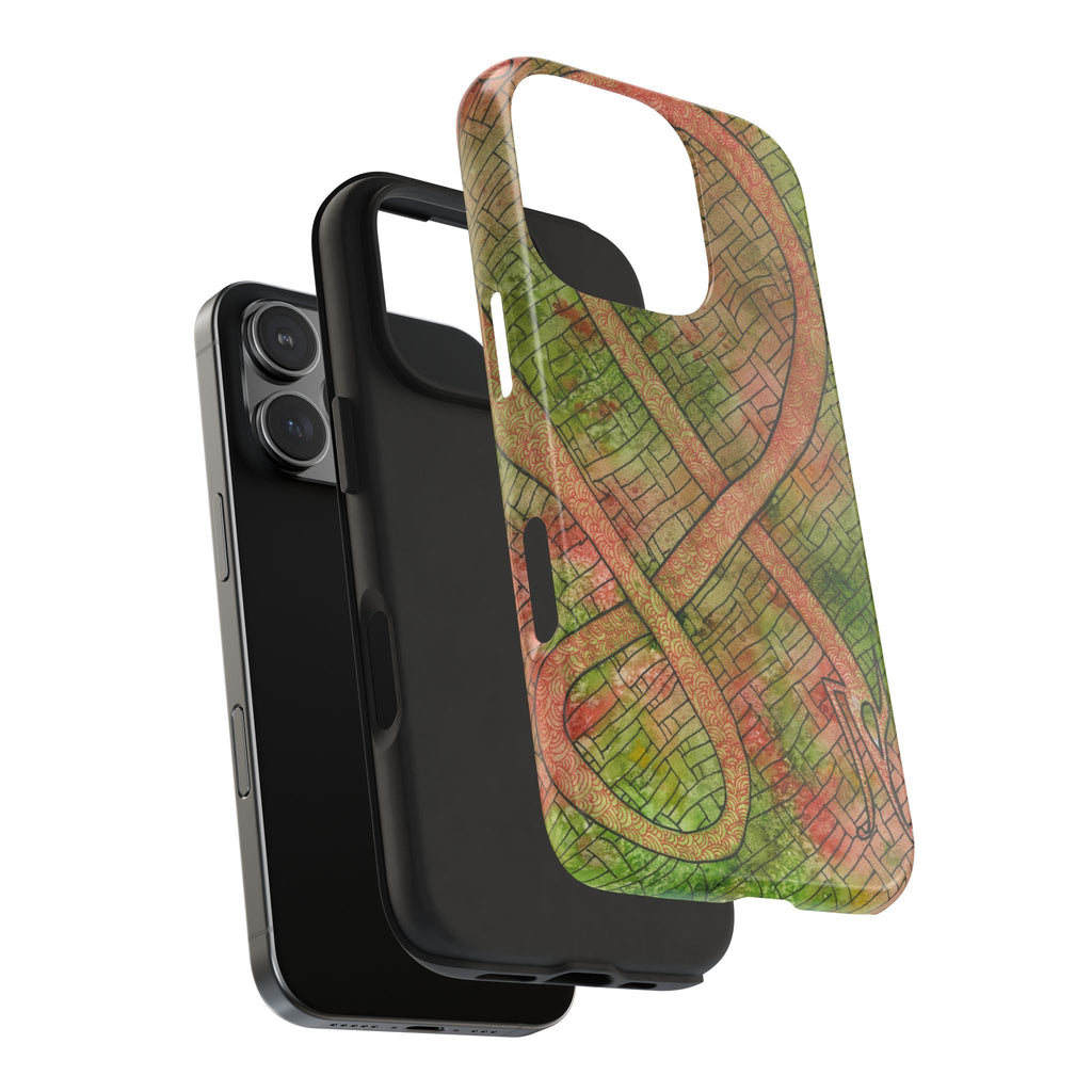 Tough Phone Case - All iPhones and Samsung Galaxys - Exciting Abstract Design #57 Celtic Flavours