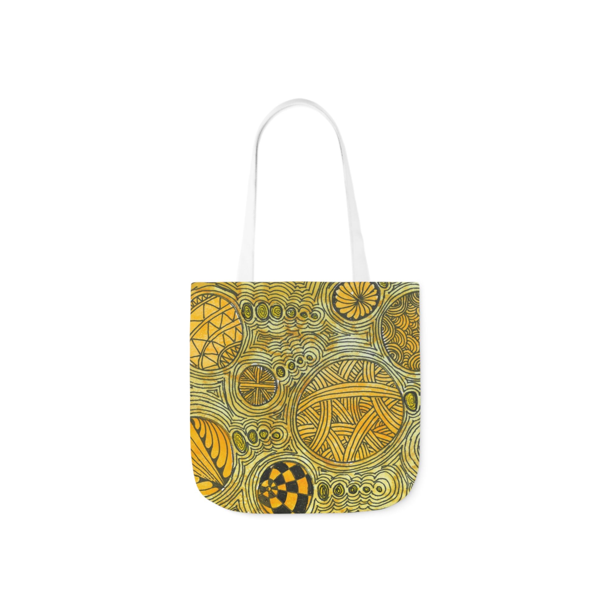 Canvas Tote Bags, Colourful Abstract Designs, 5-Color Straps, 3 Sizes.  For Family and friends or a Special Gift #38 The Conversationalist