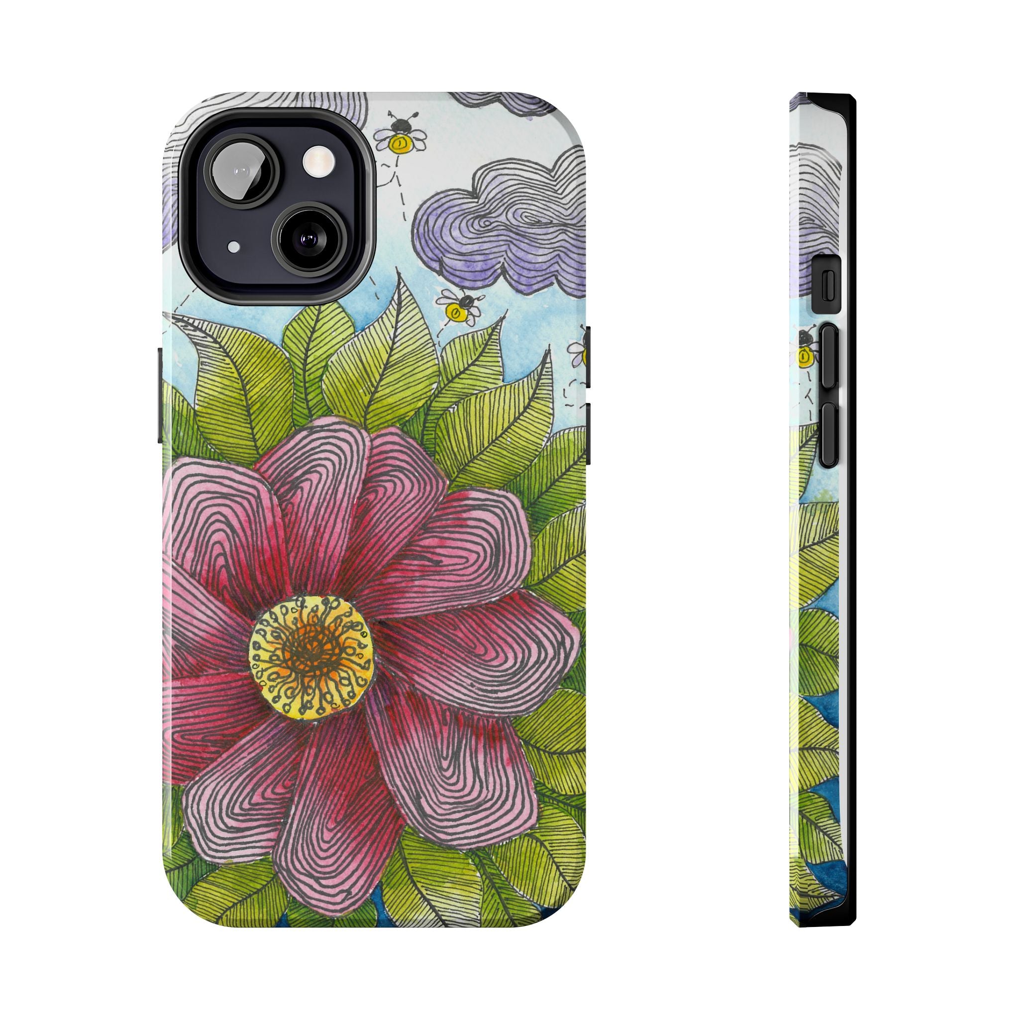 Tough Phone Case - All iPhones and Samsung Galaxys - Exciting Abstract Design  #4 Bloom'n