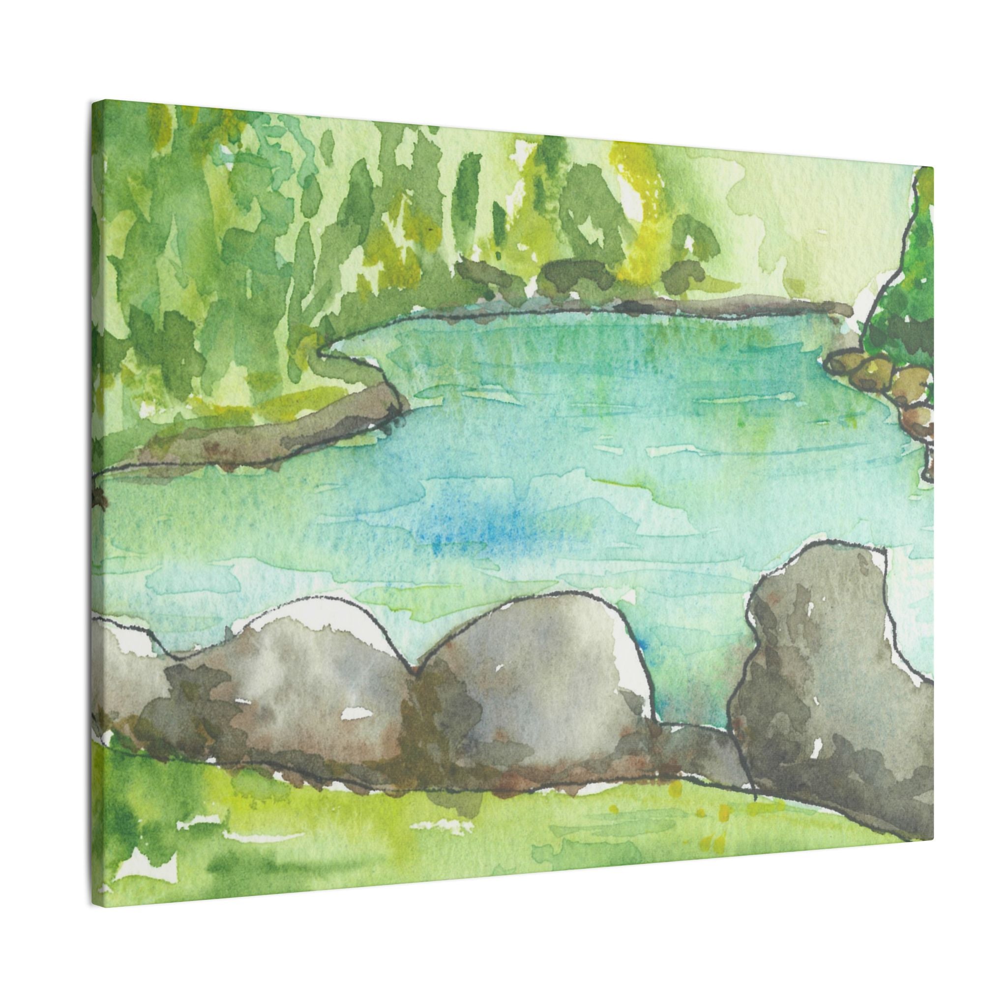 Large Colourful Wall Art, Canvas Prints, For Office, Bedroom or Living Room, or Special Gift #88 Tara River - Montenegro