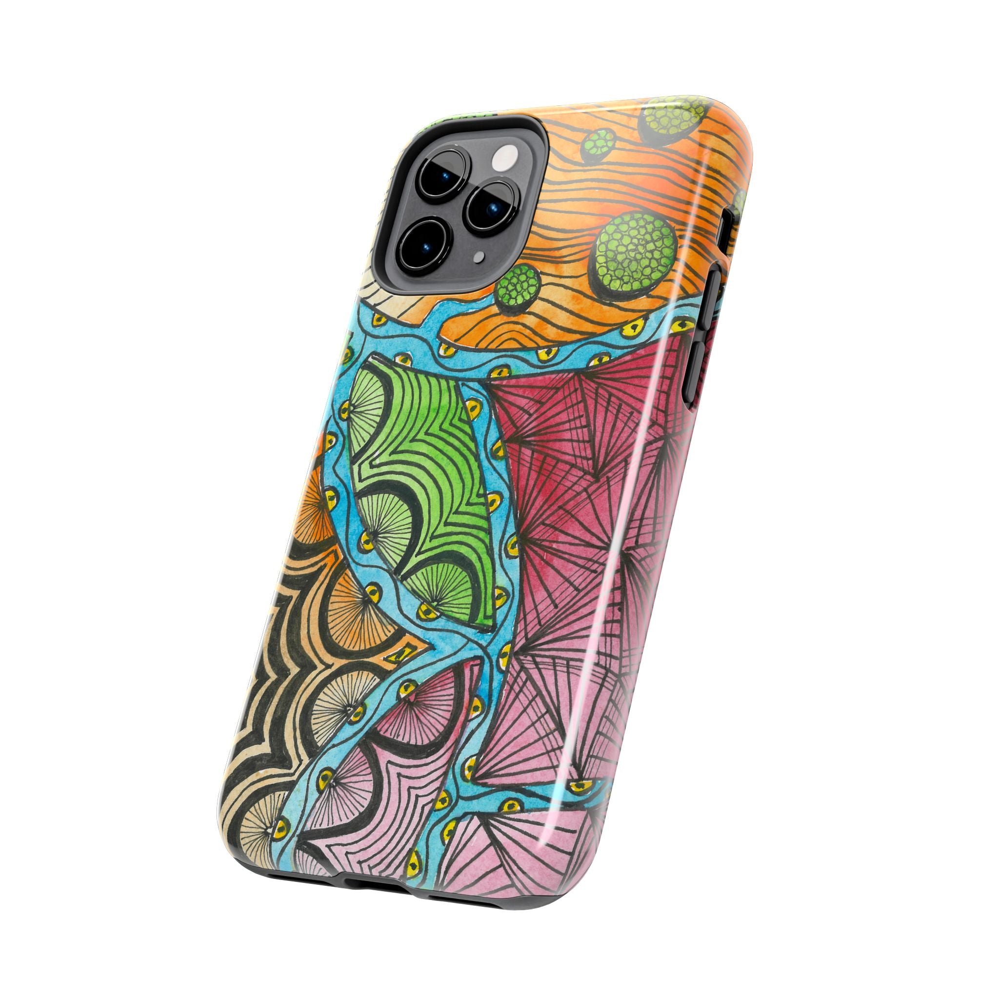 Tough Phone Case - All iPhones and Samsung Galaxys - Exciting Abstract Design #11 Today's The Day