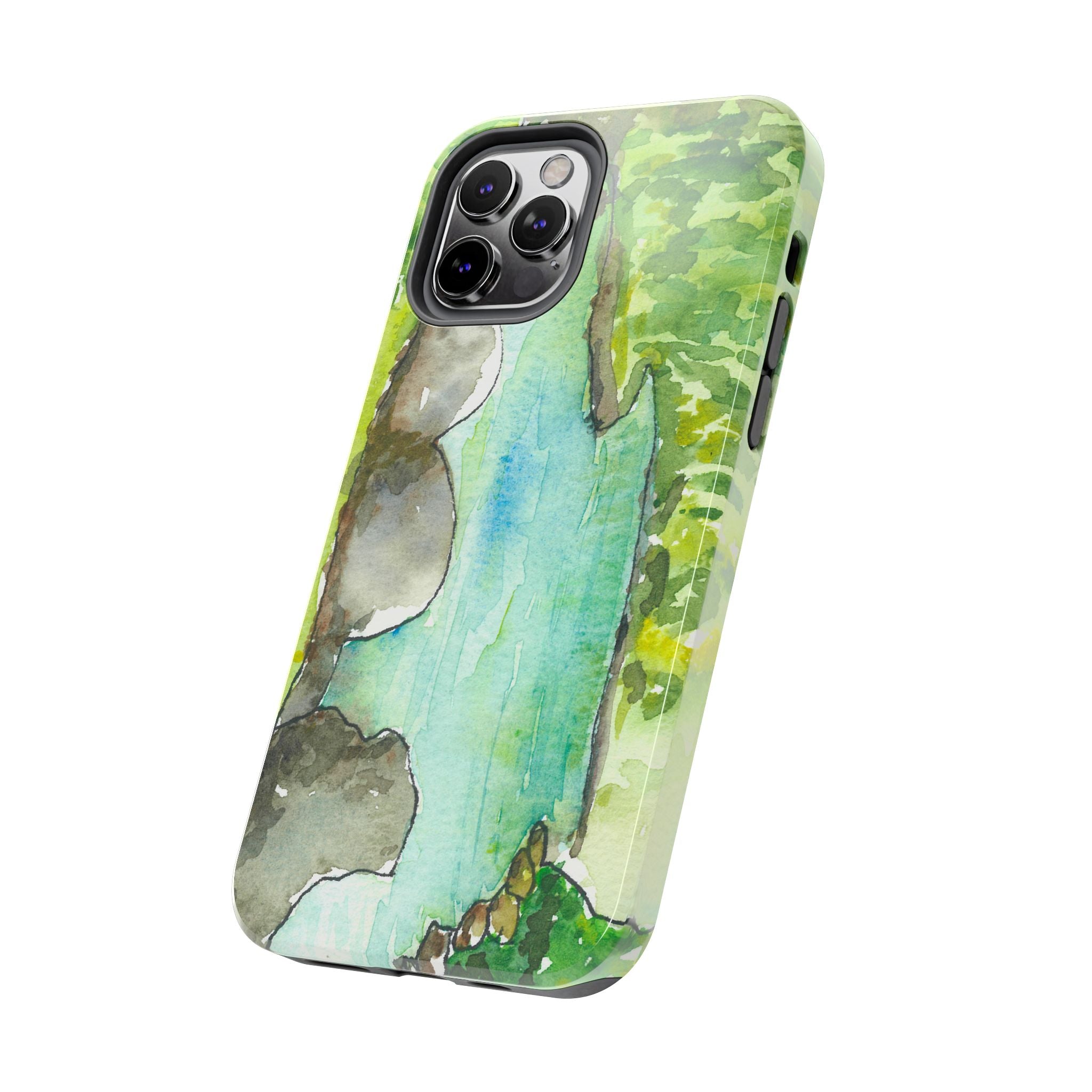Tough Phone Case - All iPhones and Samsung Galaxys - Exciting Abstract Design #88 Tara River - Montenegro
