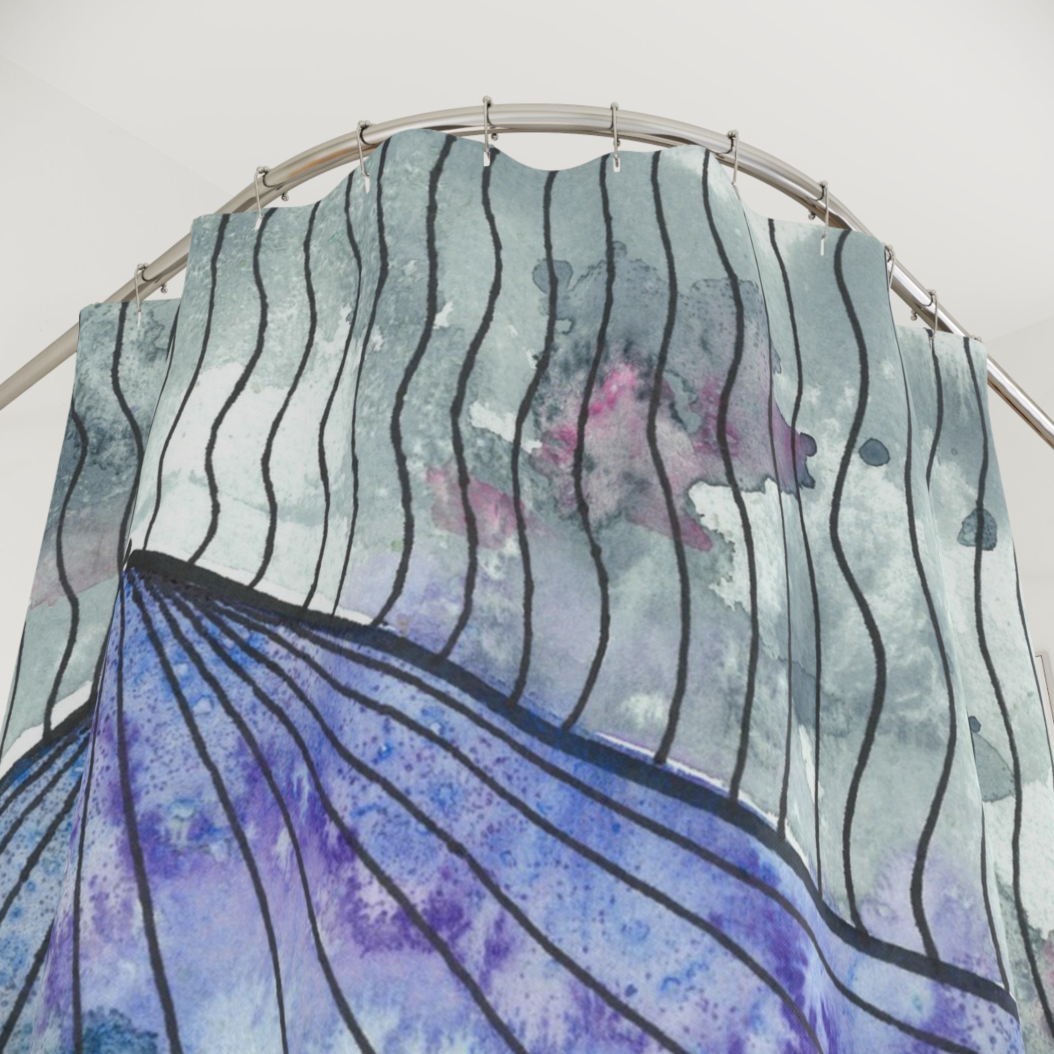 Beautiful Shower Curtains to Refresh Your Bathroom. Colourful Abstract Designs. Perfect For Your Bathroom or Special House-Warming Gift #90 Rtanj Pyramid