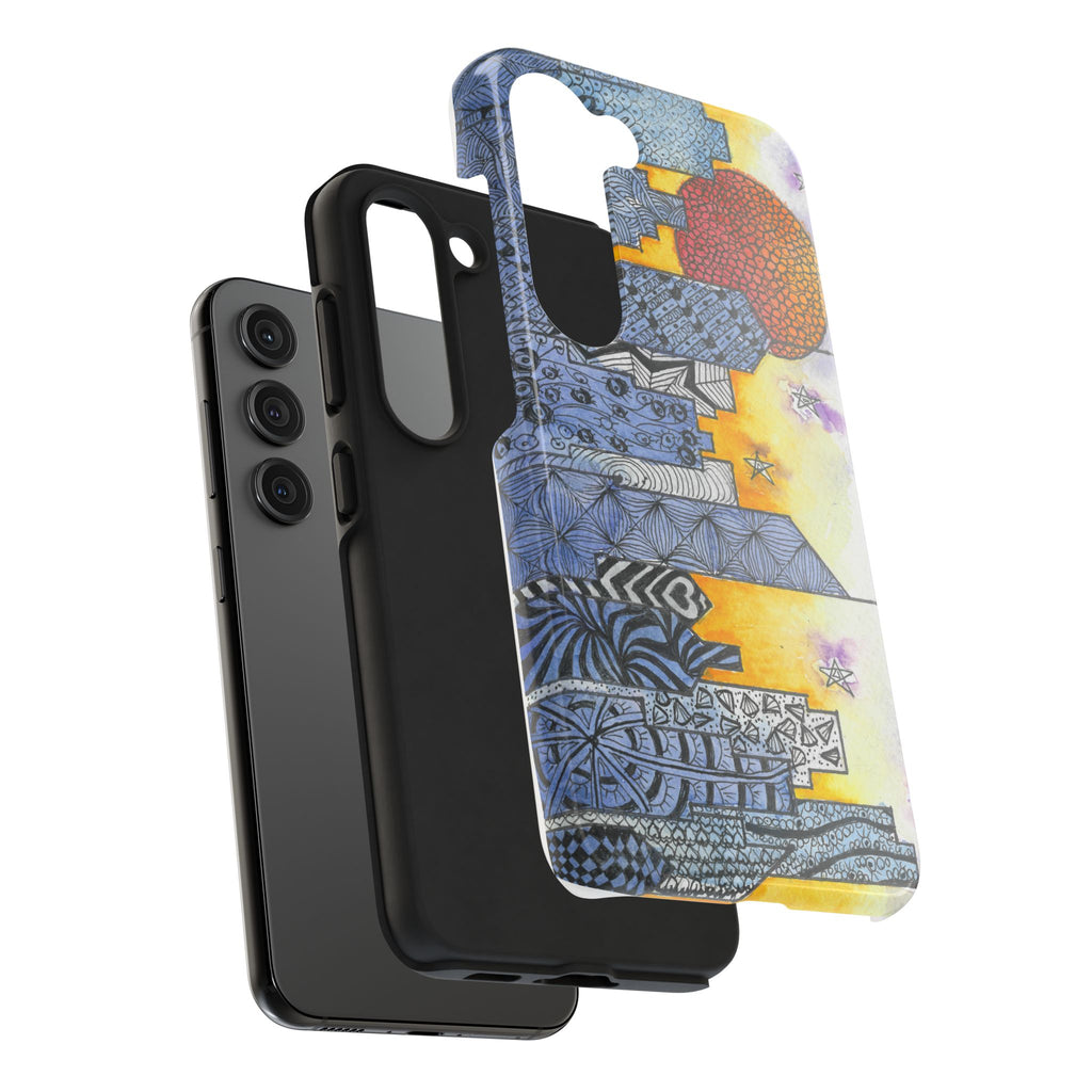 Tough Phone Case - All iPhones and Samsung Galaxys - Exciting Abstract Design #5 In The Shadows
