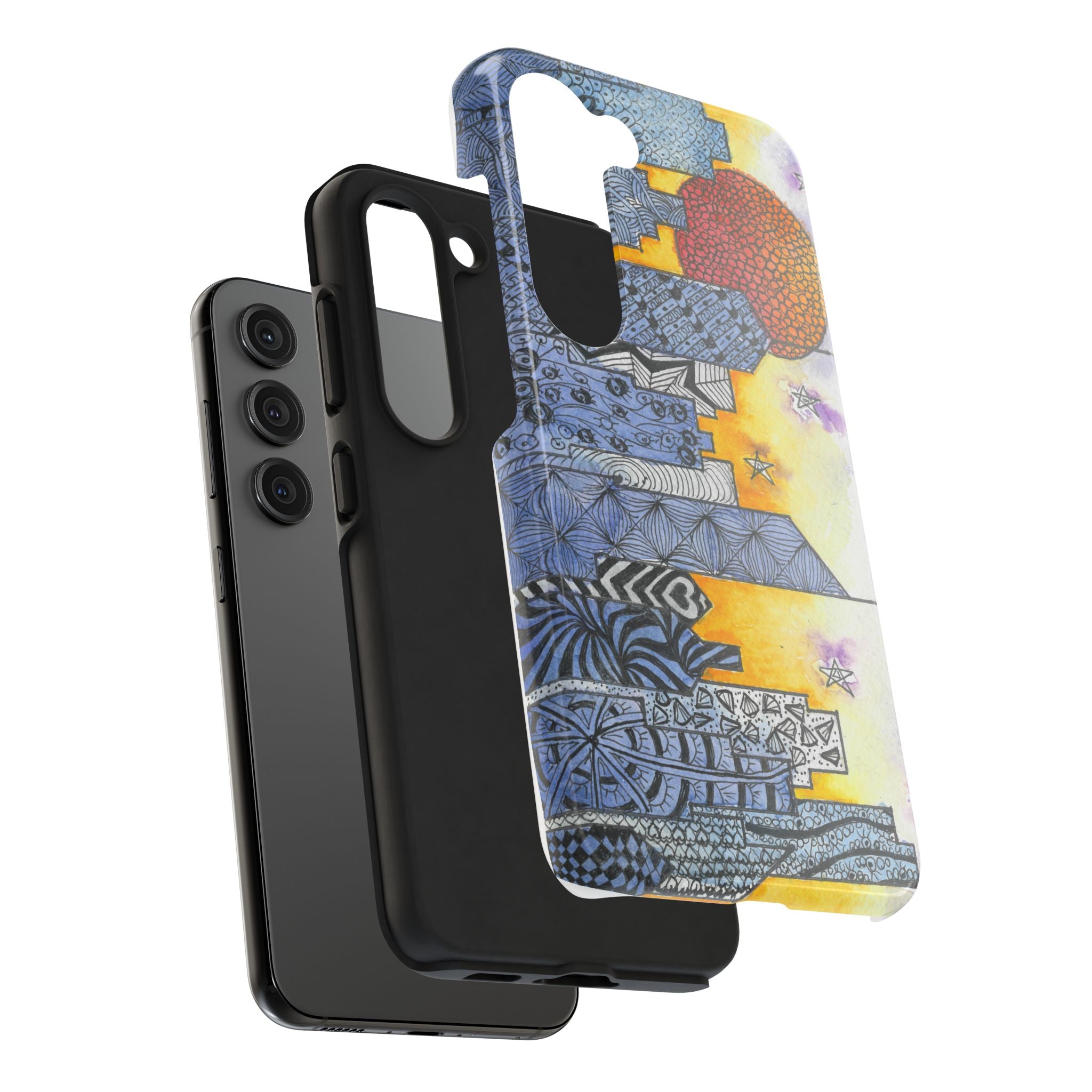 Tough Phone Case - All iPhones and Samsung Galaxys - Exciting Abstract Design #5 In The Shadows