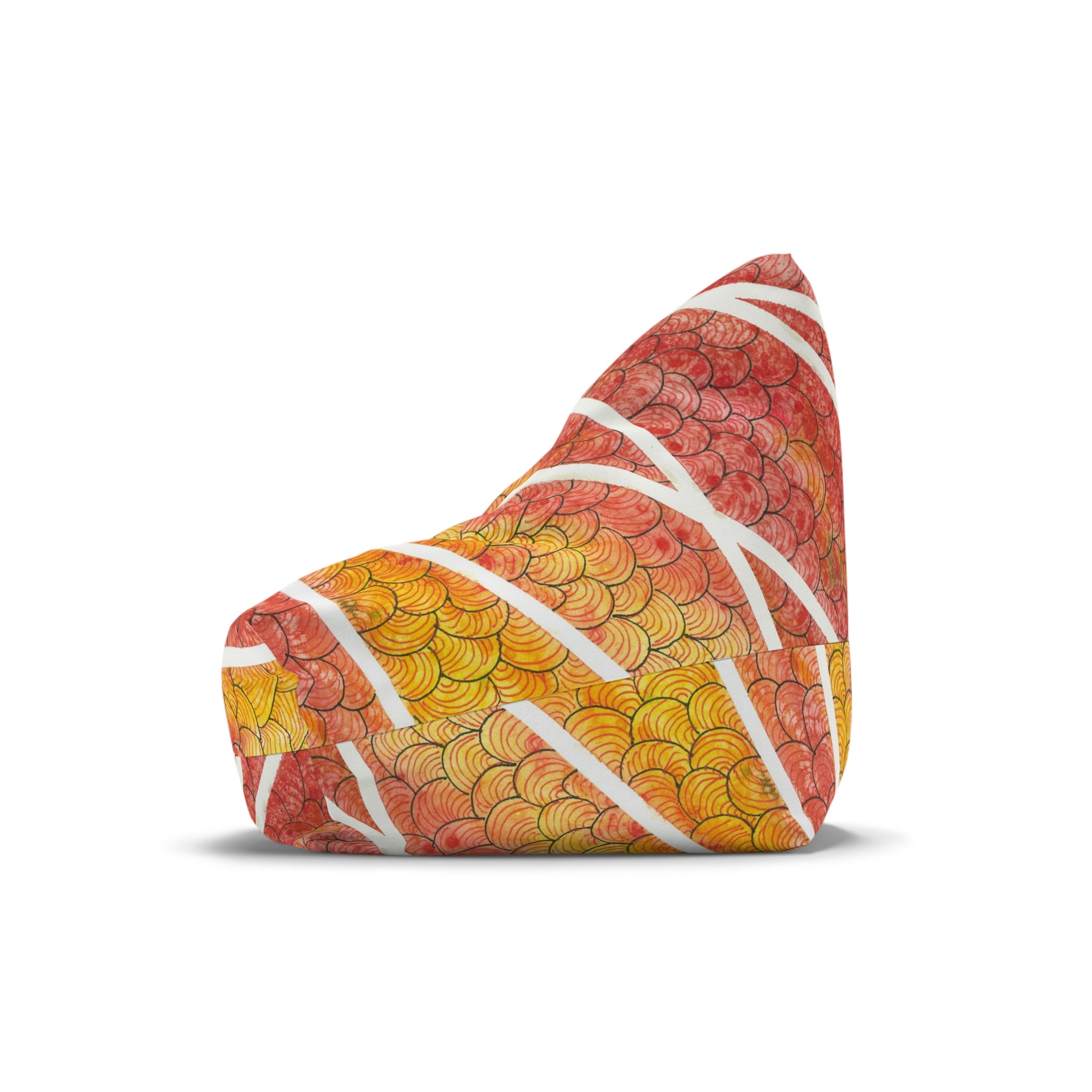 Bean Bag Chair Covers For Indoor & Outdoor - 2 Sizes - Exciting Abstract Design #67 Max Mimosa