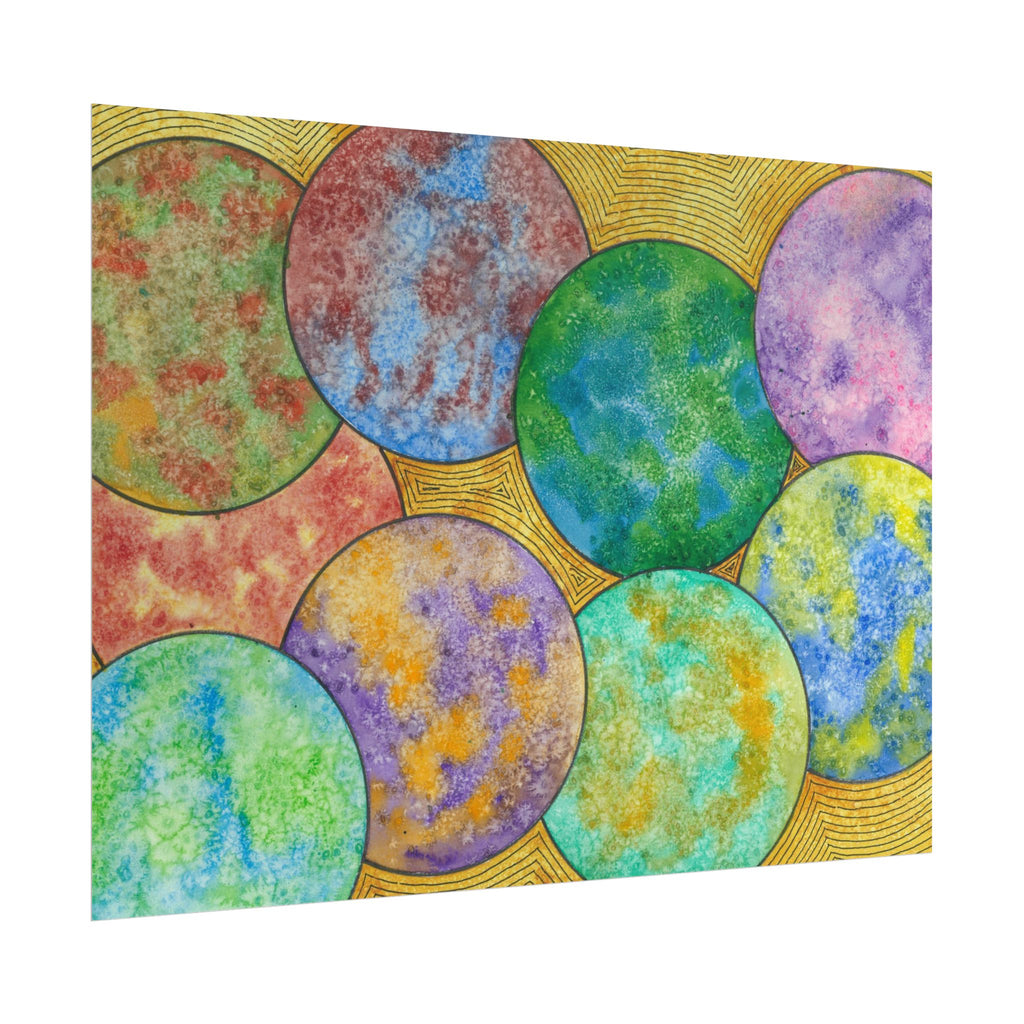 Large Colourful Wall Art, Posters & Prints, For Office, Bedroom or Living Room, or Special Gift #61 Worlds Apart