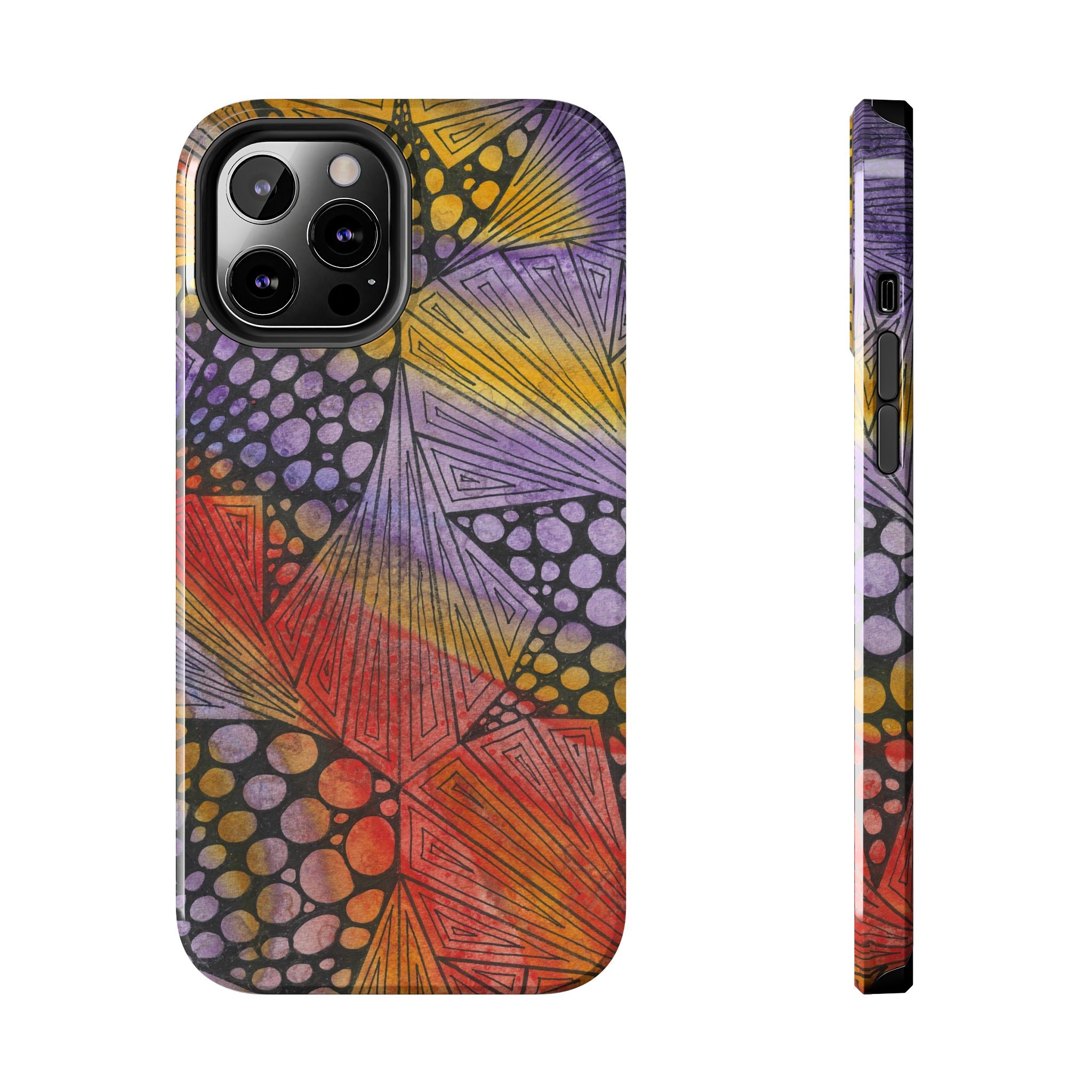 Tough Phone Case - All iPhones and Samsung Galaxys - Exciting Abstract Design #82 Fighting Delusions