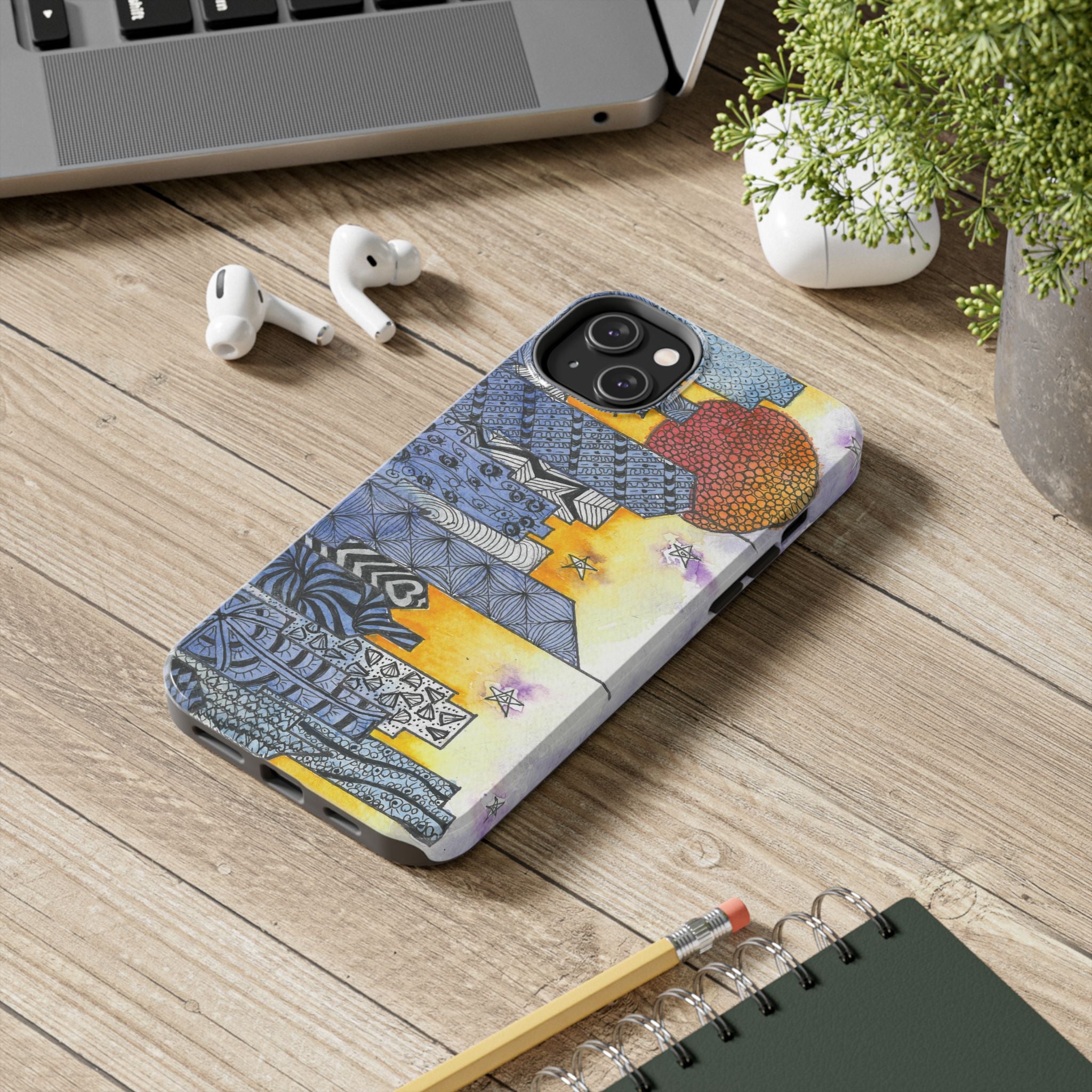 Tough Phone Case - All iPhones and Samsung Galaxys - Exciting Abstract Design #5 In The Shadows