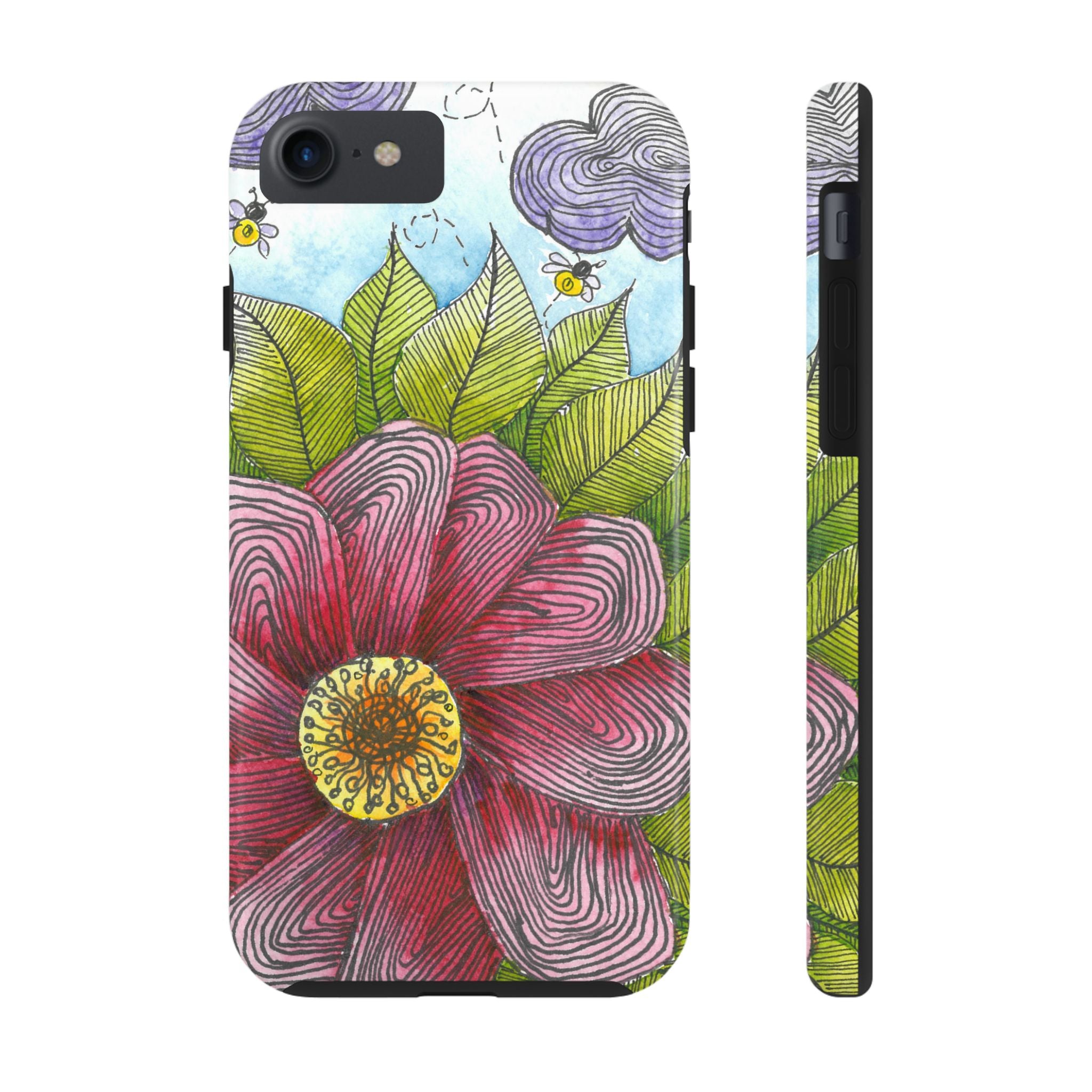 Tough Phone Case - All iPhones and Samsung Galaxys - Exciting Abstract Design  #4 Bloom'n