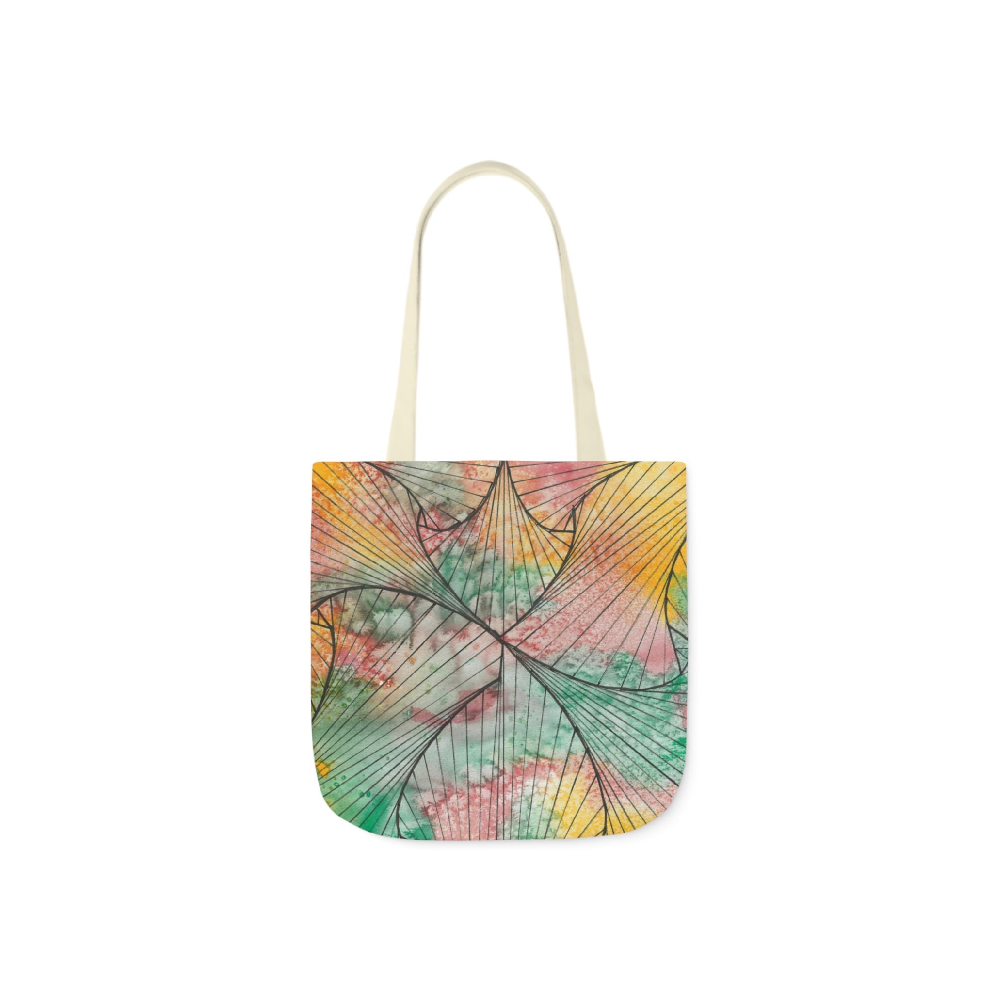 Canvas Tote Bags, Colourful Abstract Designs, 5-Color Straps, 3 Sizes.  For Family and friends or a Special Gift #70 Whats It All About Alfie