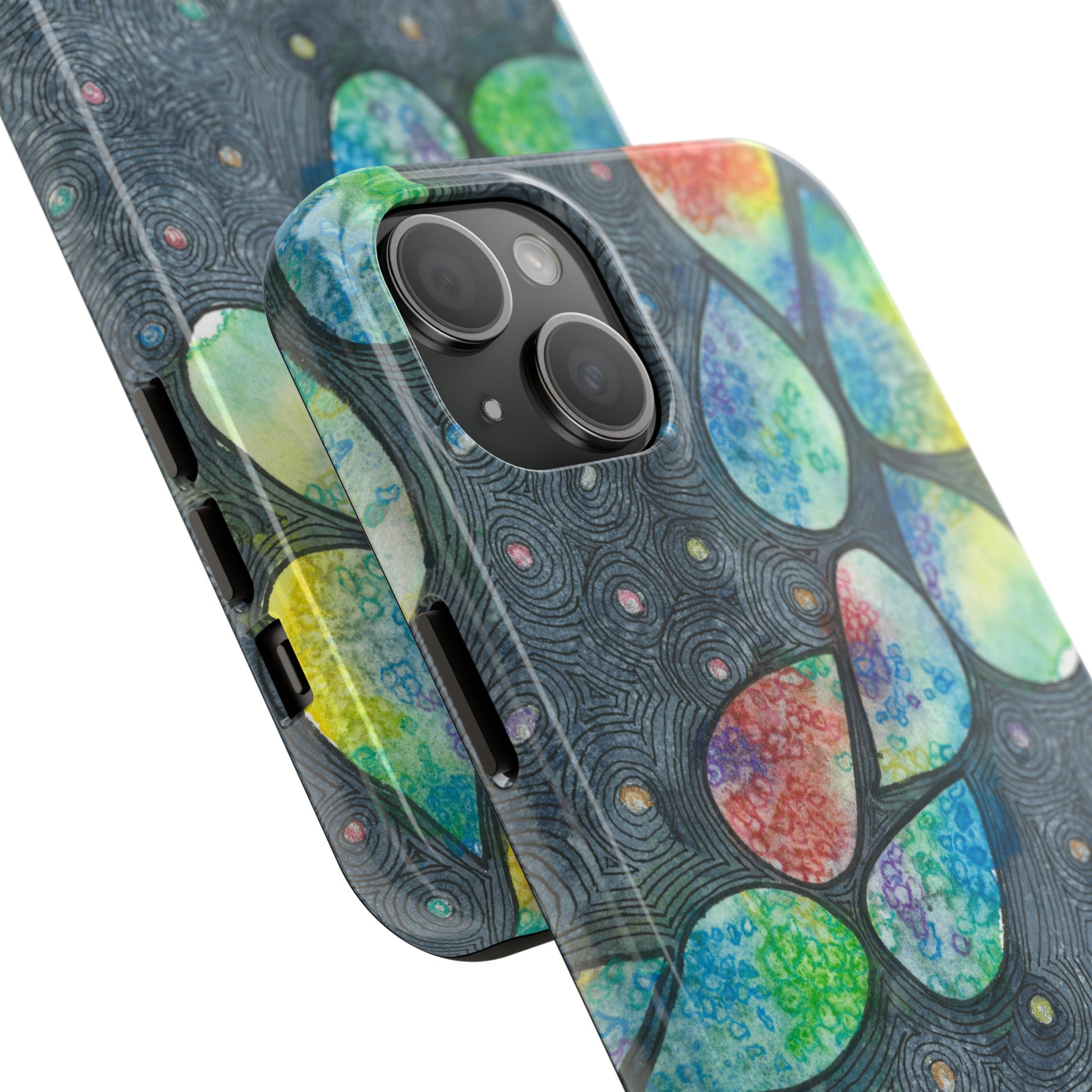 Tough Phone Case - All iPhones and Samsung Galaxys - Exciting Abstract Design #30 Give Us A Minute