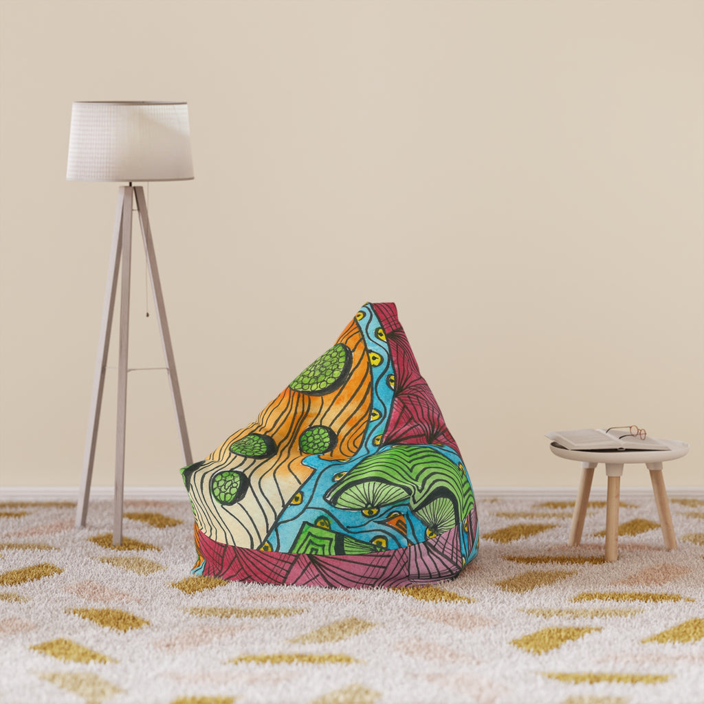 Bean Bag Chair Covers For Indoor & Outdoor - 2 Sizes - Exciting Abstract Design #11 Today's The Day