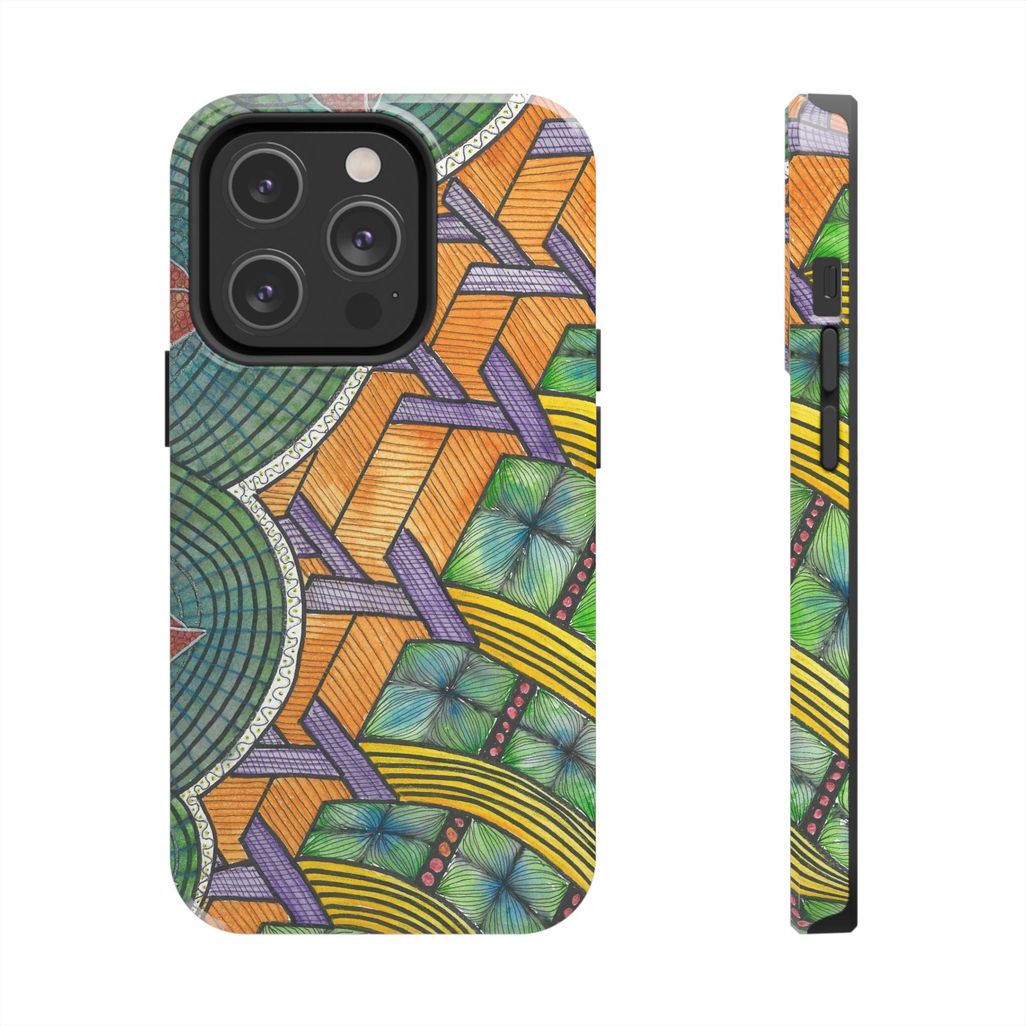 Tough Phone Case - All iPhones and Samsung Galaxys - Exciting Abstract Design #31 T'Eye Land
