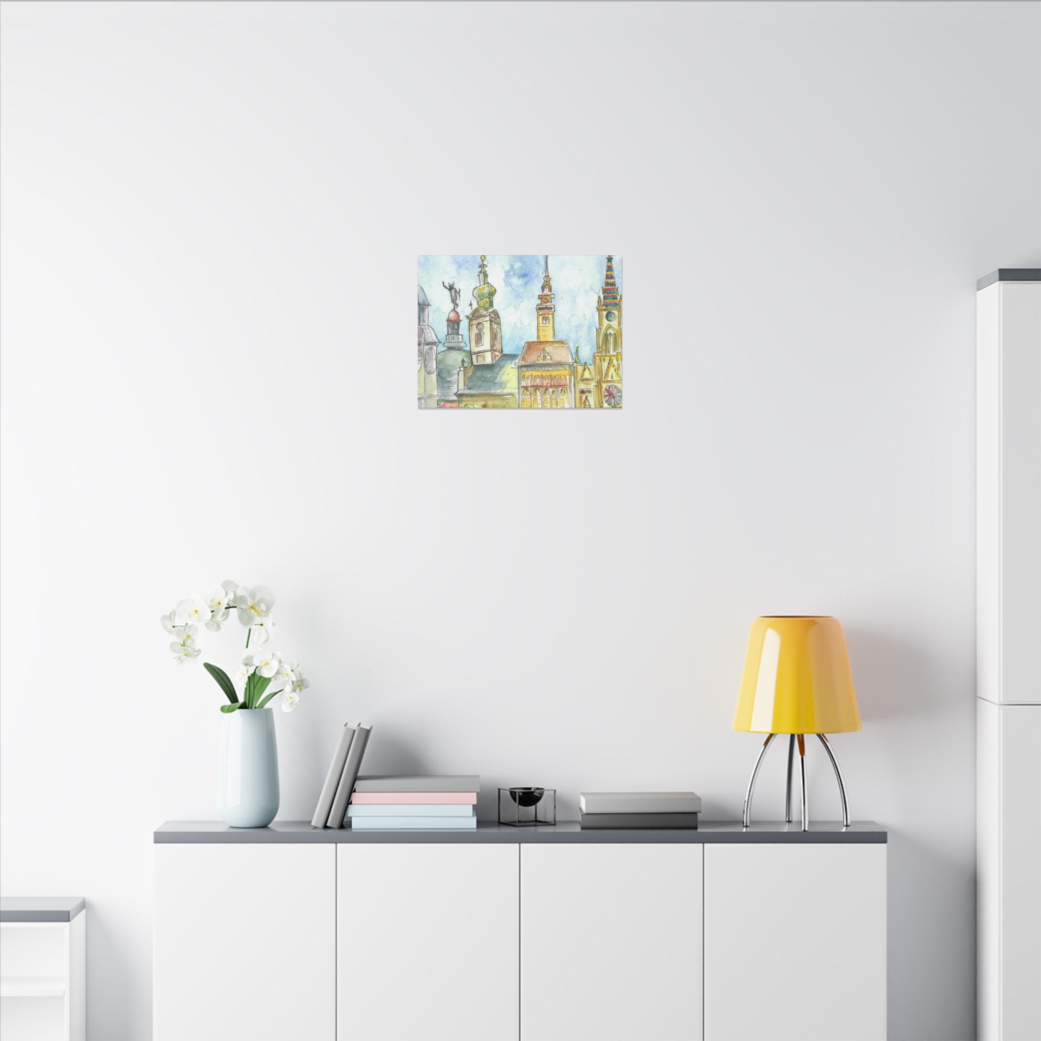 Large Colourful Wall Art, Canvas Prints, For Office, Bedroom or Living Room, or Special Gift #95 Beautiful Novi Sad - Serbia