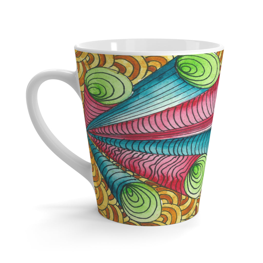 Coffee Mugs and Cups. Colourful Abstract Designs. Perfect for Home, Office or Special Gift #93 On A Mission