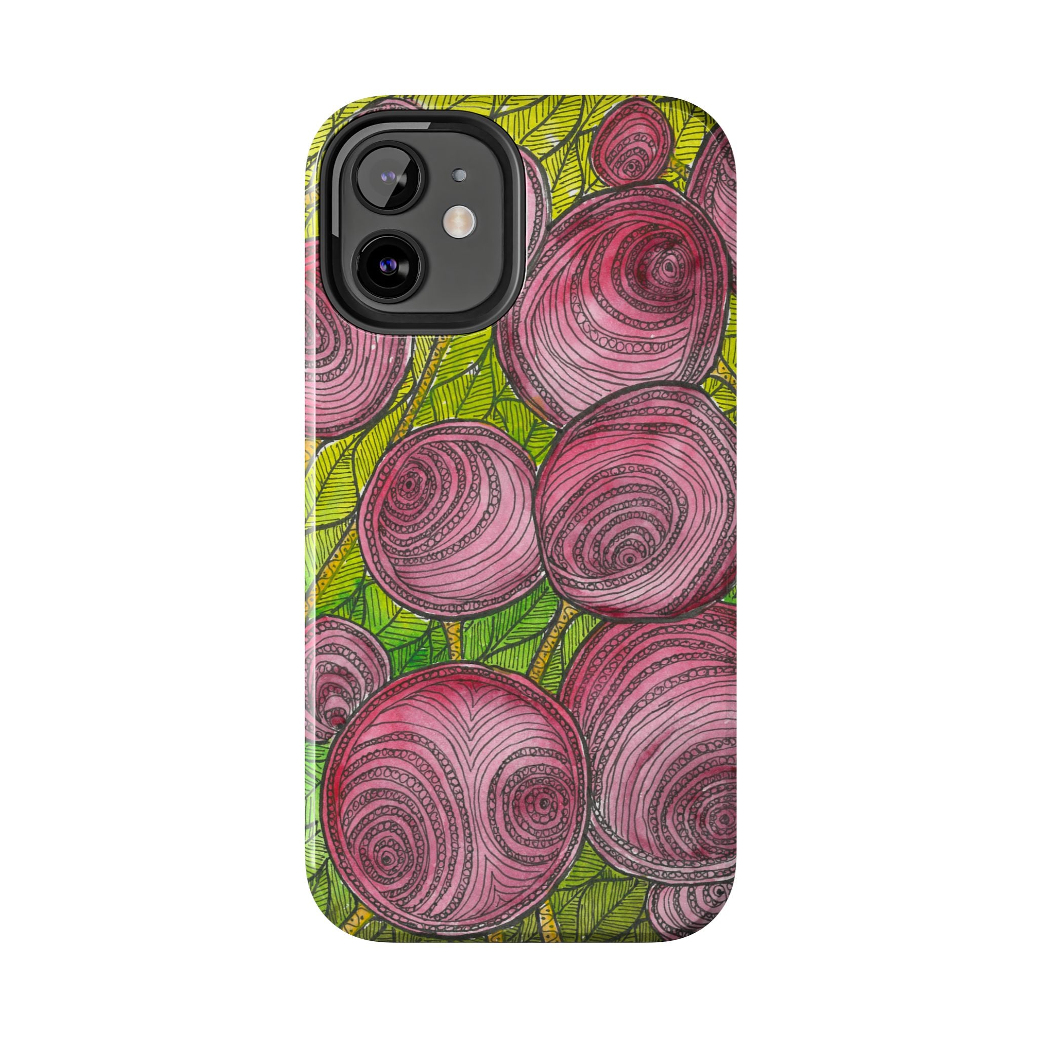 Tough Phone Case - All iPhones and Samsung Galaxys - Exciting Abstract Design #9 Spaced Blossoms