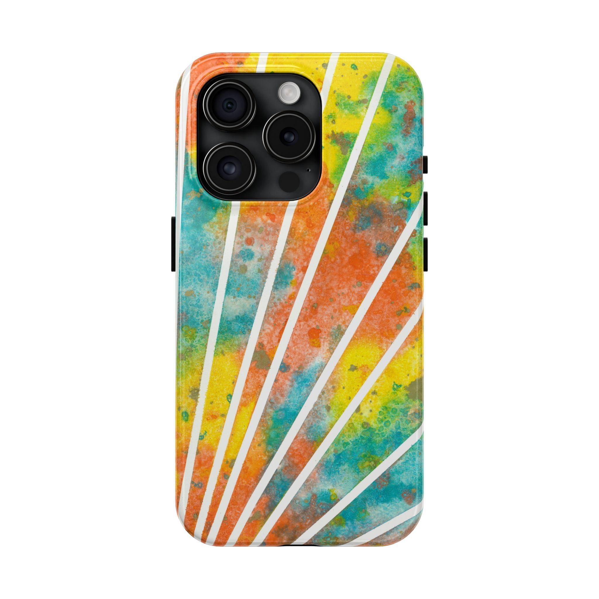 Tough Phone Case - All iPhones and Samsung Galaxys - Exciting Abstract Design #101 Your Energy Radiates
