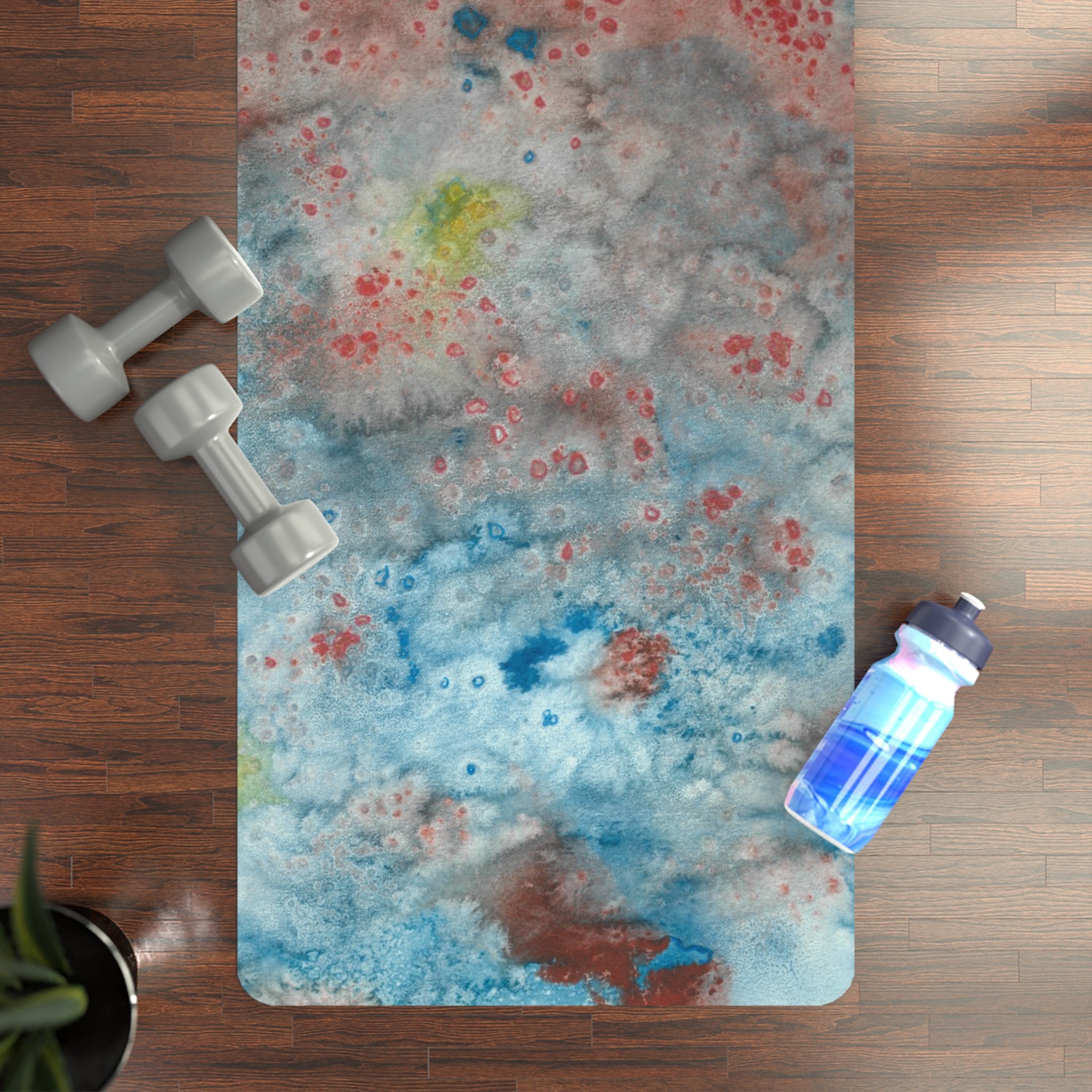Yoga Mats and Gym Mats. Colourful Abstract Designs. Perfect for Home, Yoga or Gym Class, or a Special Gift #53 The Reef