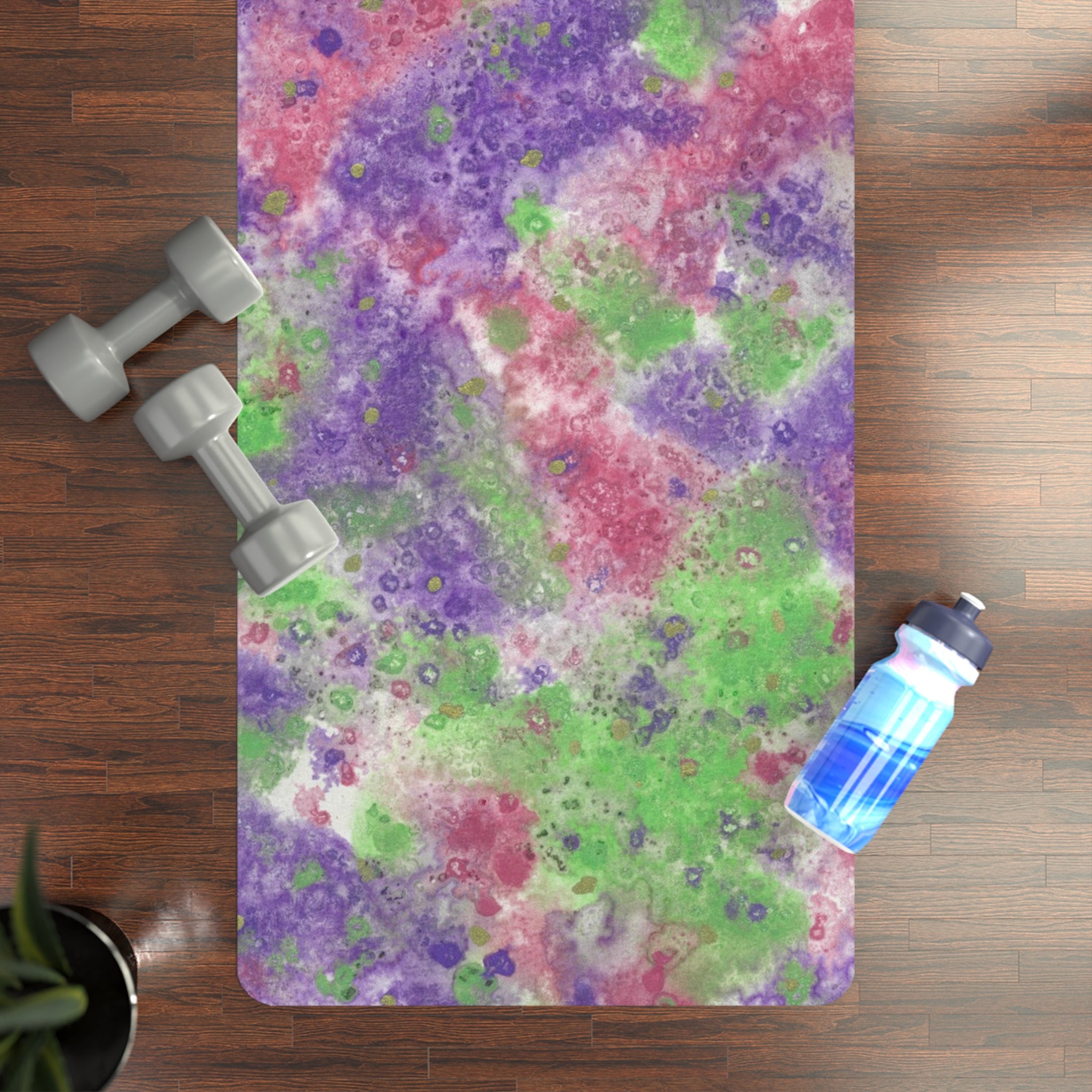 Yoga Mats and Gym Mats. Colourful Abstract Designs. Perfect for Home, Yoga or Gym Class, or a Special Gift #100 Immortal Being