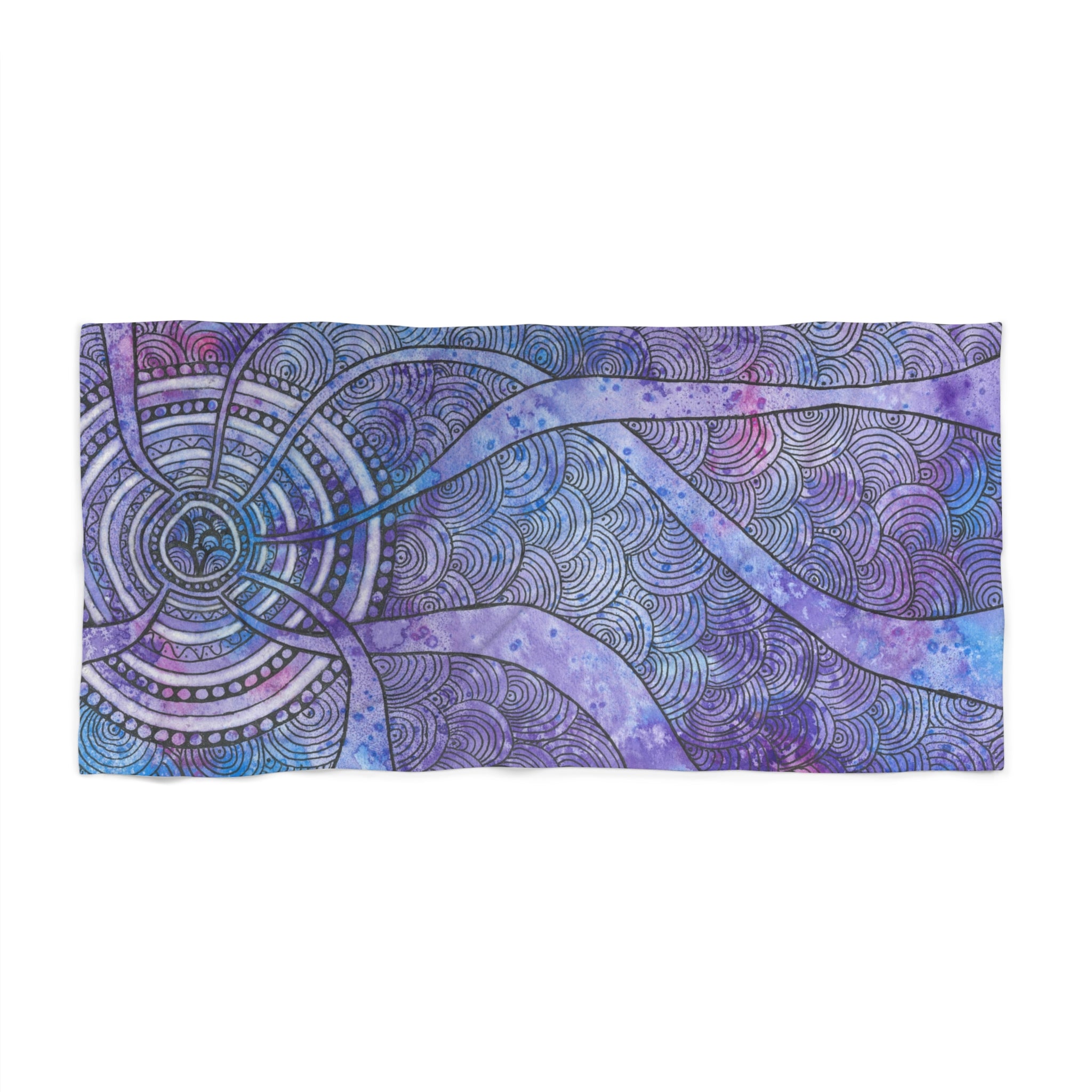 Colourful Abstract Beach Towels, Cotton Loop backing for Durability, 2 Sizes.  For Family and friends or a Special Gift #56 The Way Home