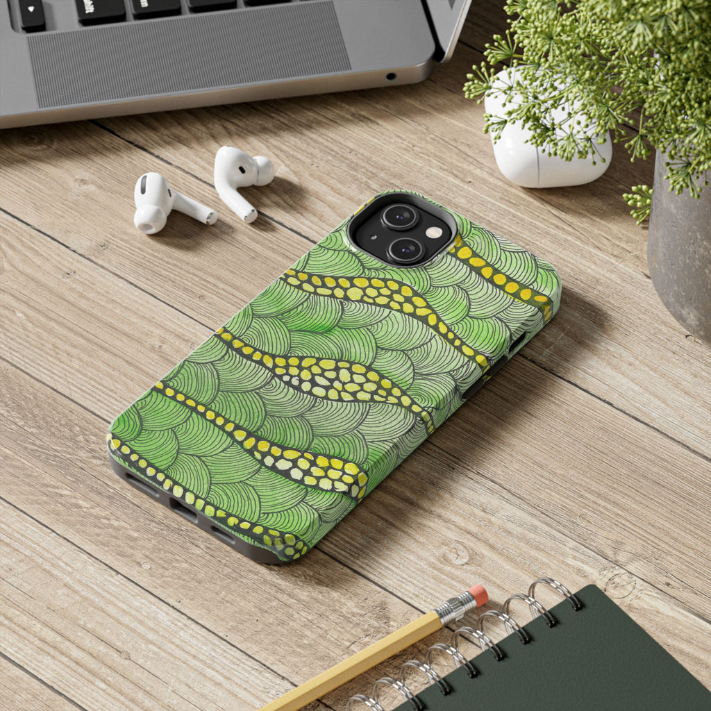 Tough Phone Case - All iPhones and Samsung Galaxys - Exciting Abstract Design #13 Watcha Thinking