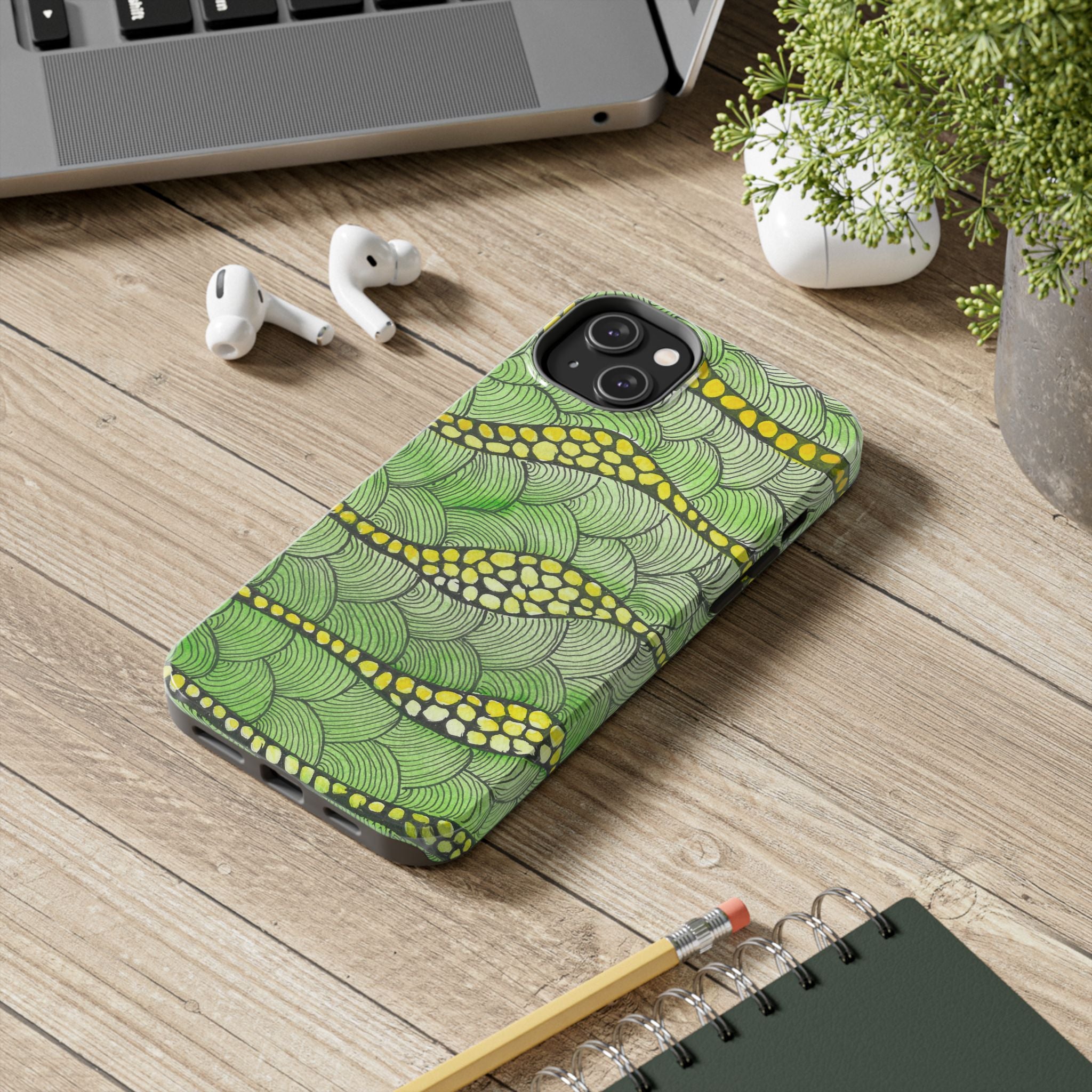 Tough Phone Case - All iPhones and Samsung Galaxys - Exciting Abstract Design #13 Watcha Thinking