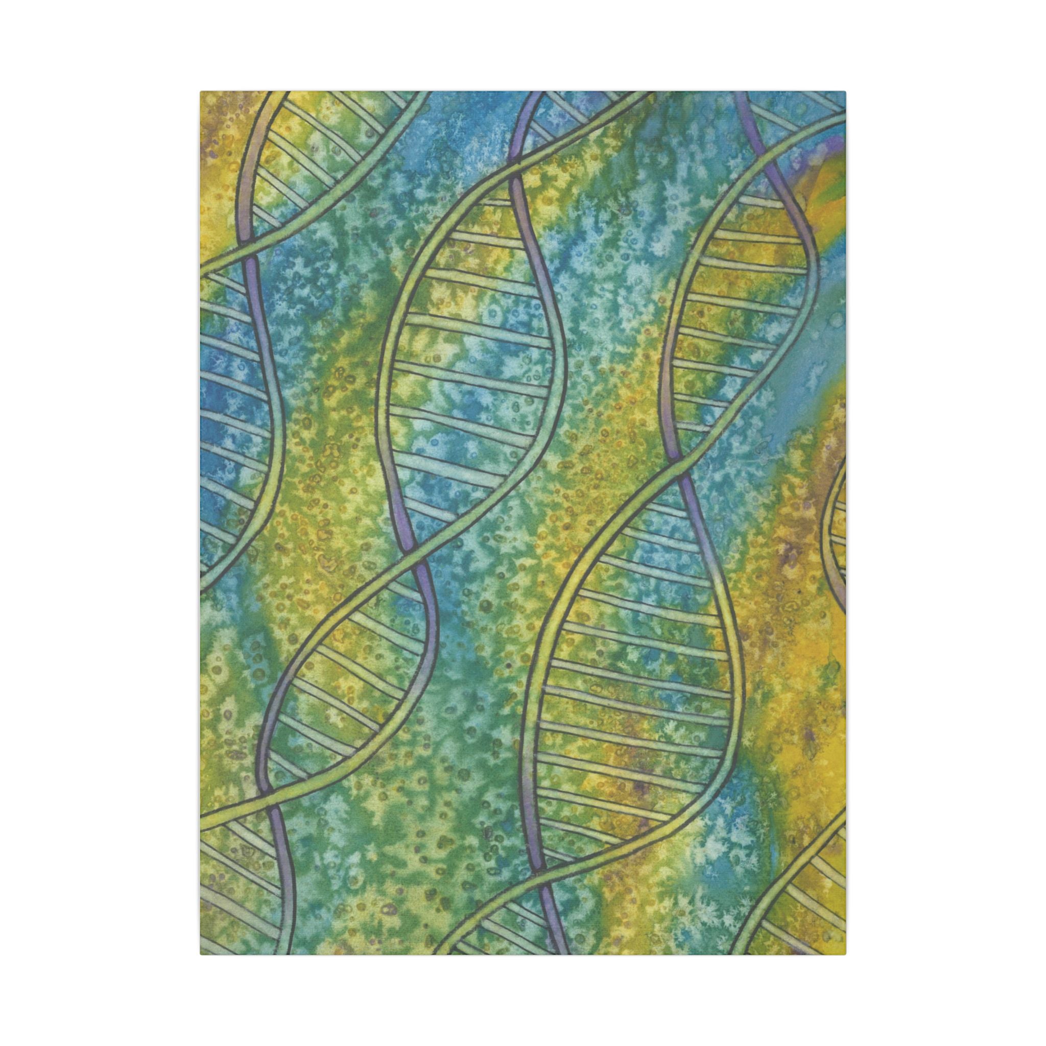 Large Colourful Wall Art, Canvas Prints, For Office, Bedroom or Living Room, or Special Gift #99 Crop of DNA
