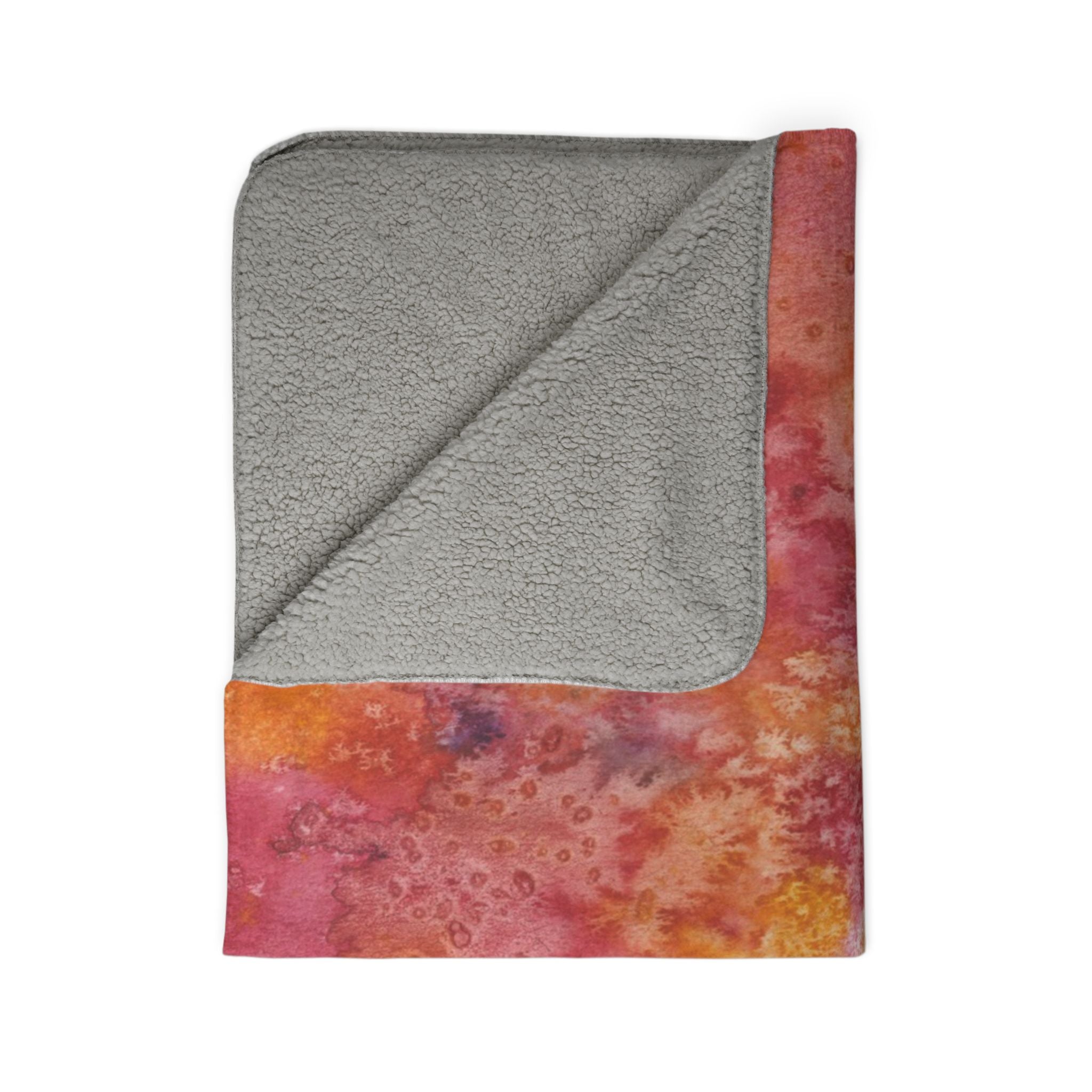 Fleece Throw Blanket, Textured Sherpa Underside, Hemmed, 2 Sizes. Colourful Abstract Design. Perfect for Bedroom, Living Room, or Special Gift #54 Heaven Can Wait