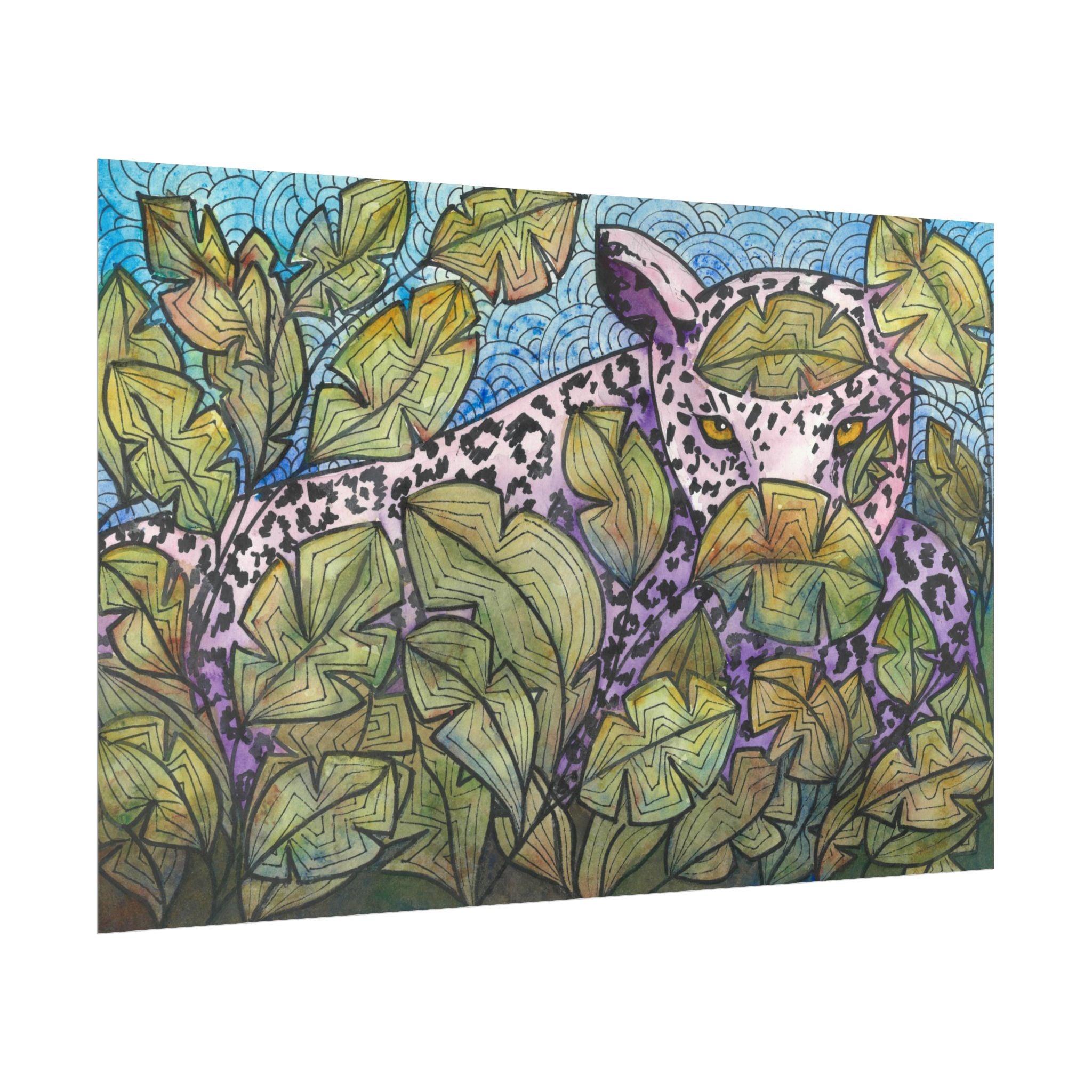 Large Colourful Wall Art, Posters & Prints, For Office, Bedroom or Living Room, or Special Gift #76 Purrfect Blend