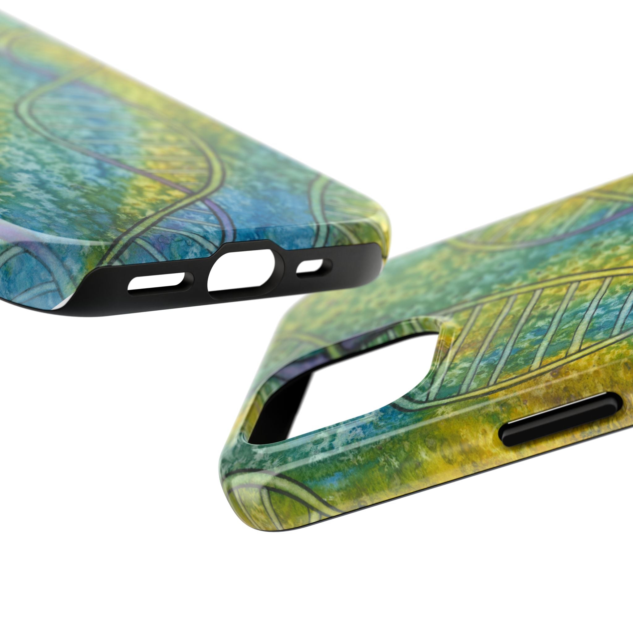 Tough Phone Case - All iPhones and Samsung Galaxys - Exciting Abstract Design #99 Crop of DNA