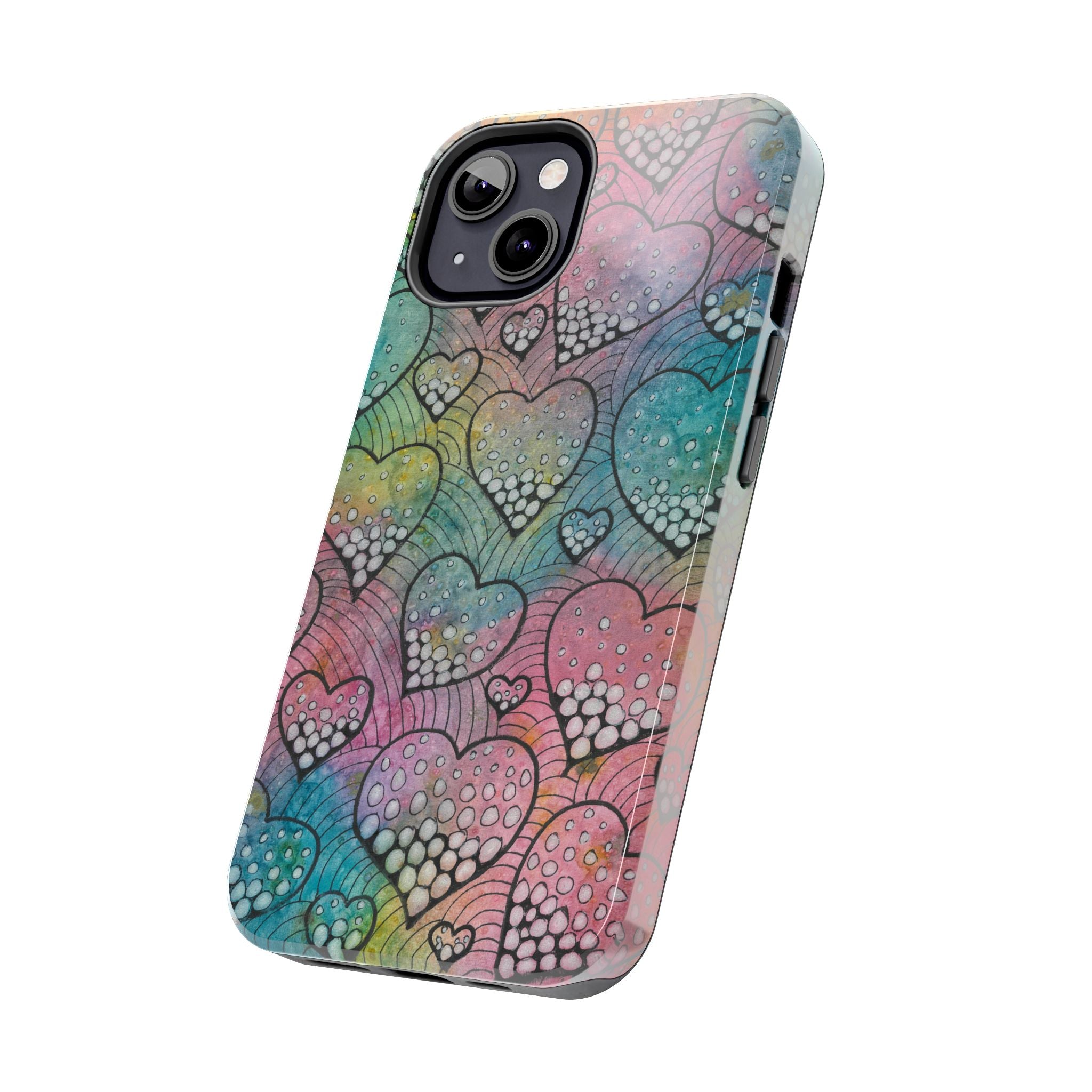 Tough Phone Case - All iPhones and Samsung Galaxys - Exciting Abstract Design #97 What's Love Got To Do With It