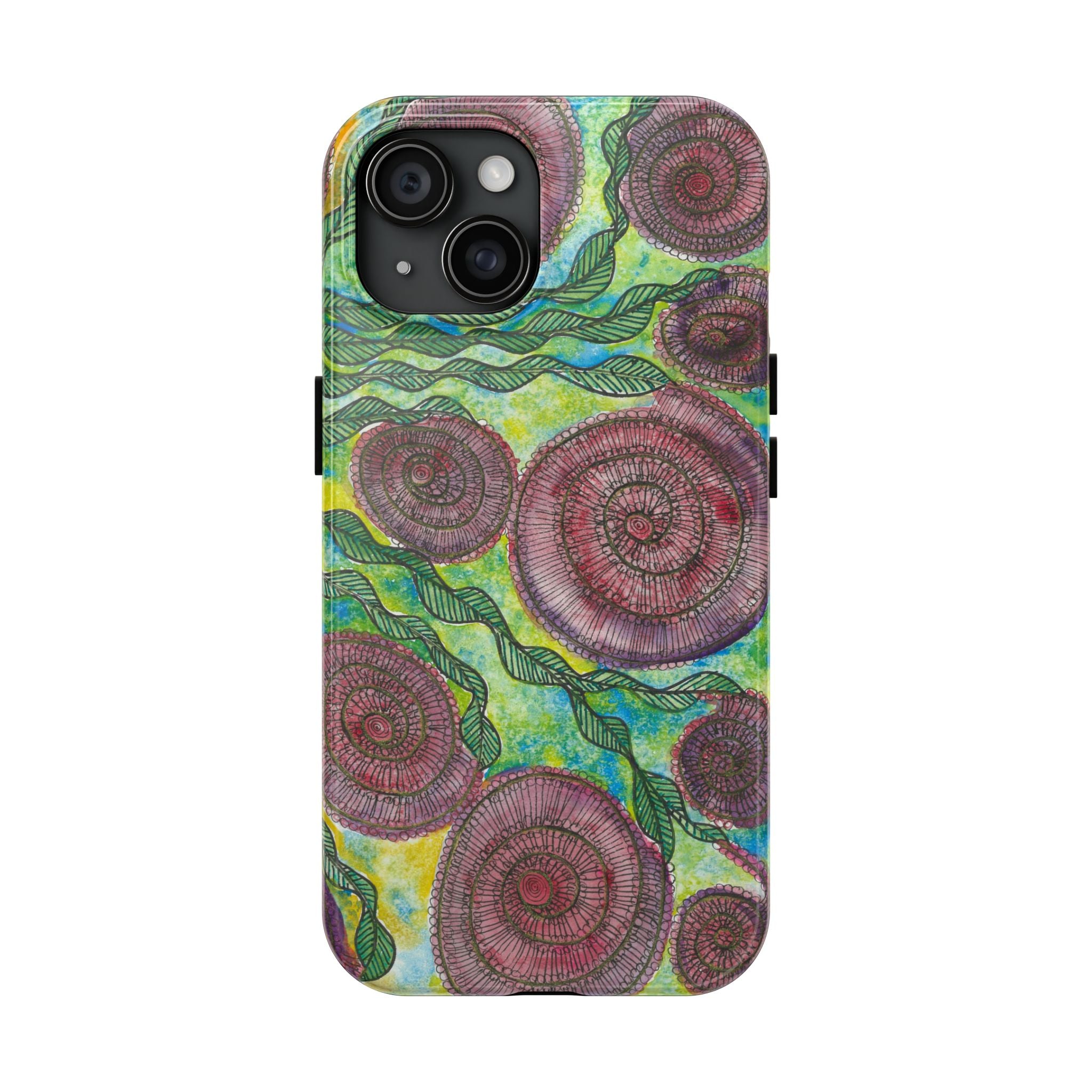 Tough Phone Case - All iPhones and Samsung Galaxys - Exciting Abstract Design #35 Beetroot To Yourself