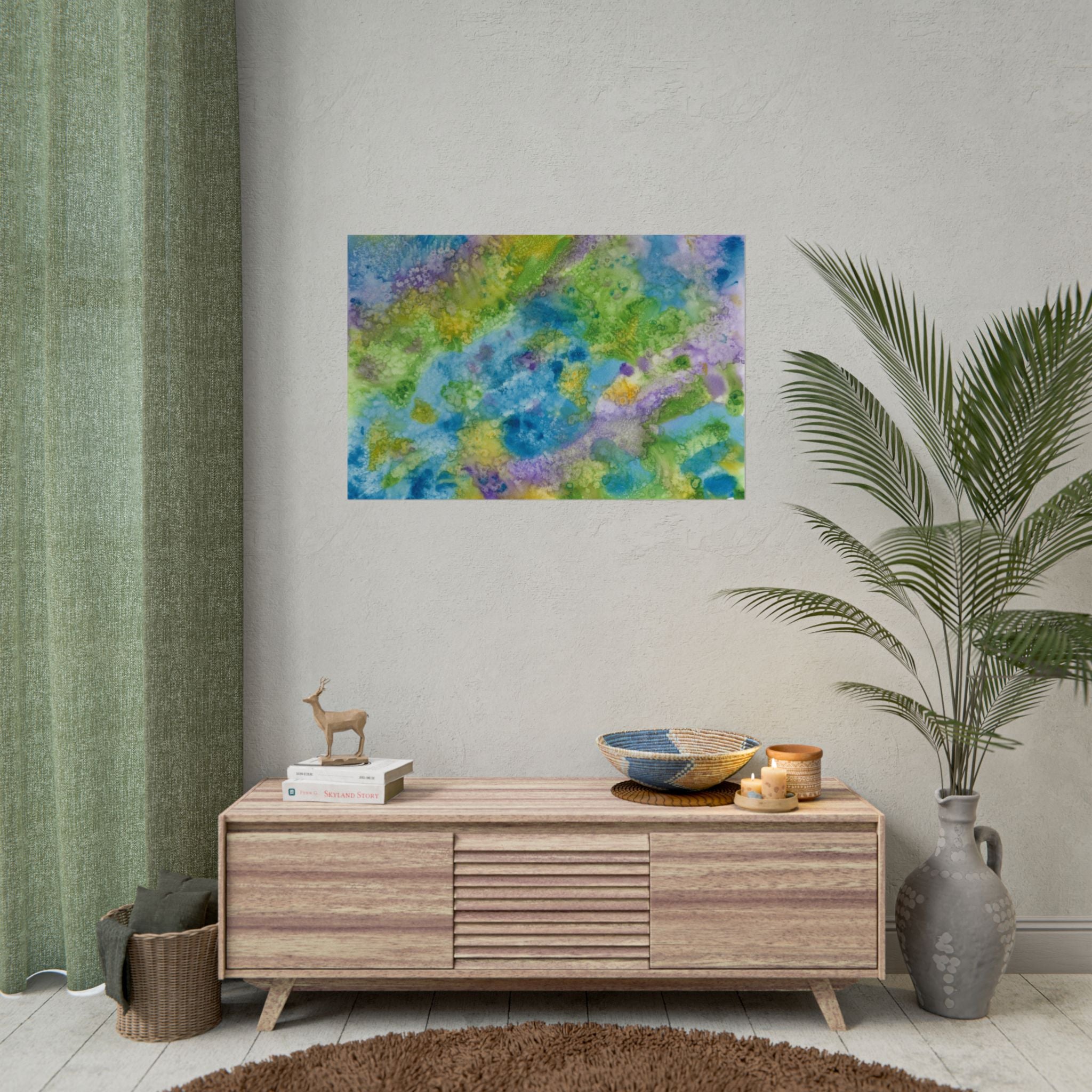 Large Colourful Wall Art, Posters & Prints, For Office, Bedroom or Living Room, or Special Gift #60 Happy Holidays