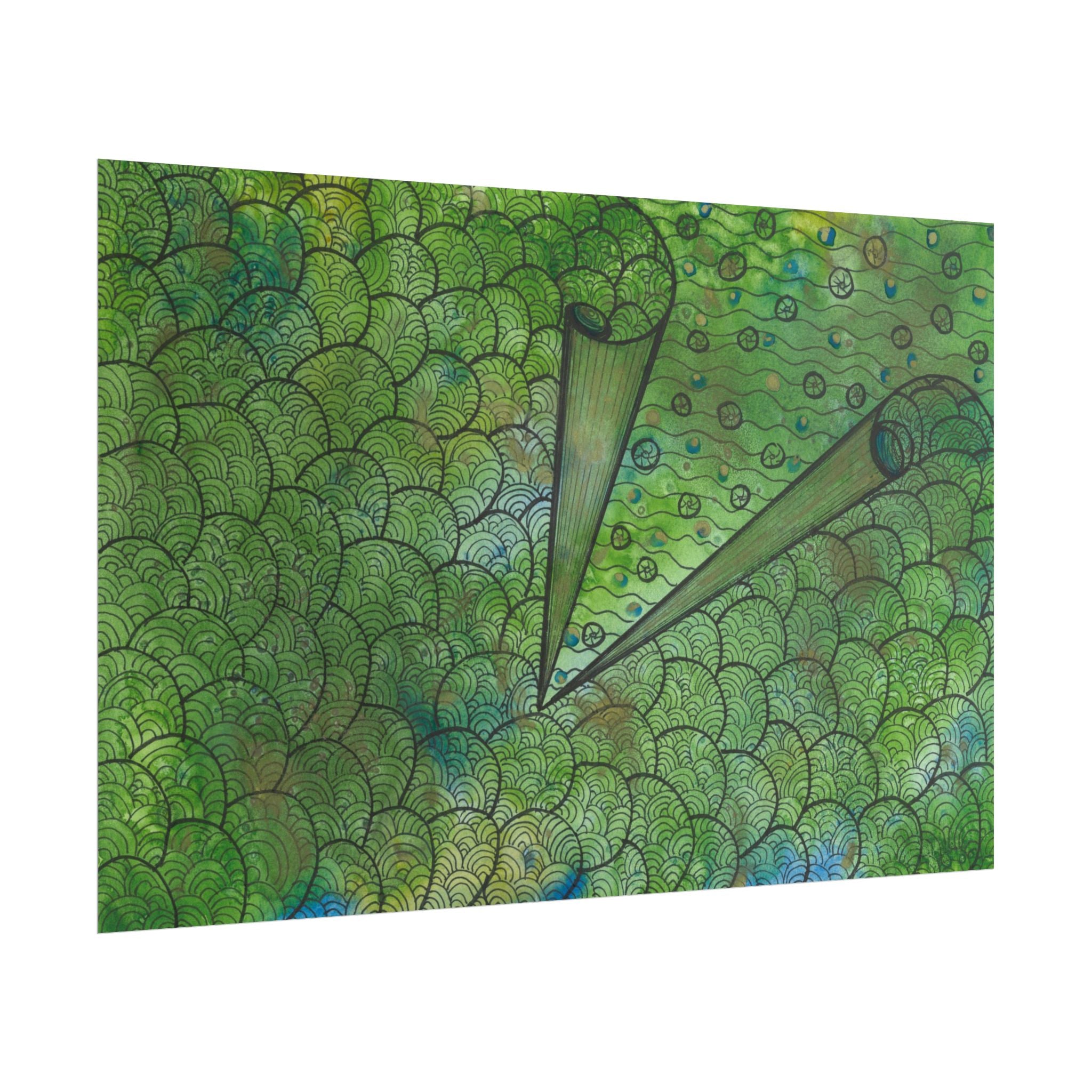Large Colourful Wall Art, Posters & Prints, For Office, Bedroom or Living Room, or Special Gift #69 New Horizons